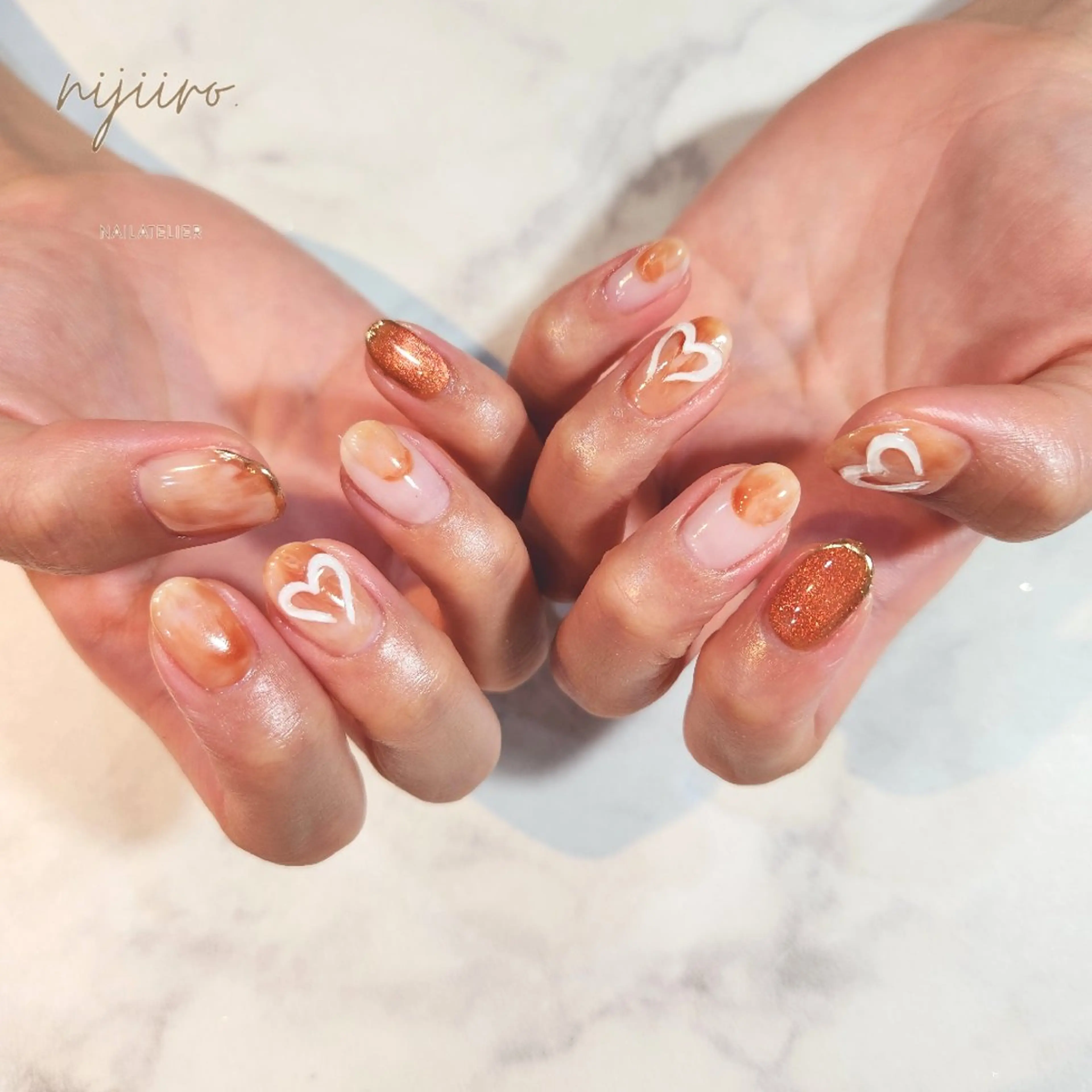 ネイル ハンドネイル nailatelier nijiiro.所属・nijiiro🌈 サトウのネイルデザイン