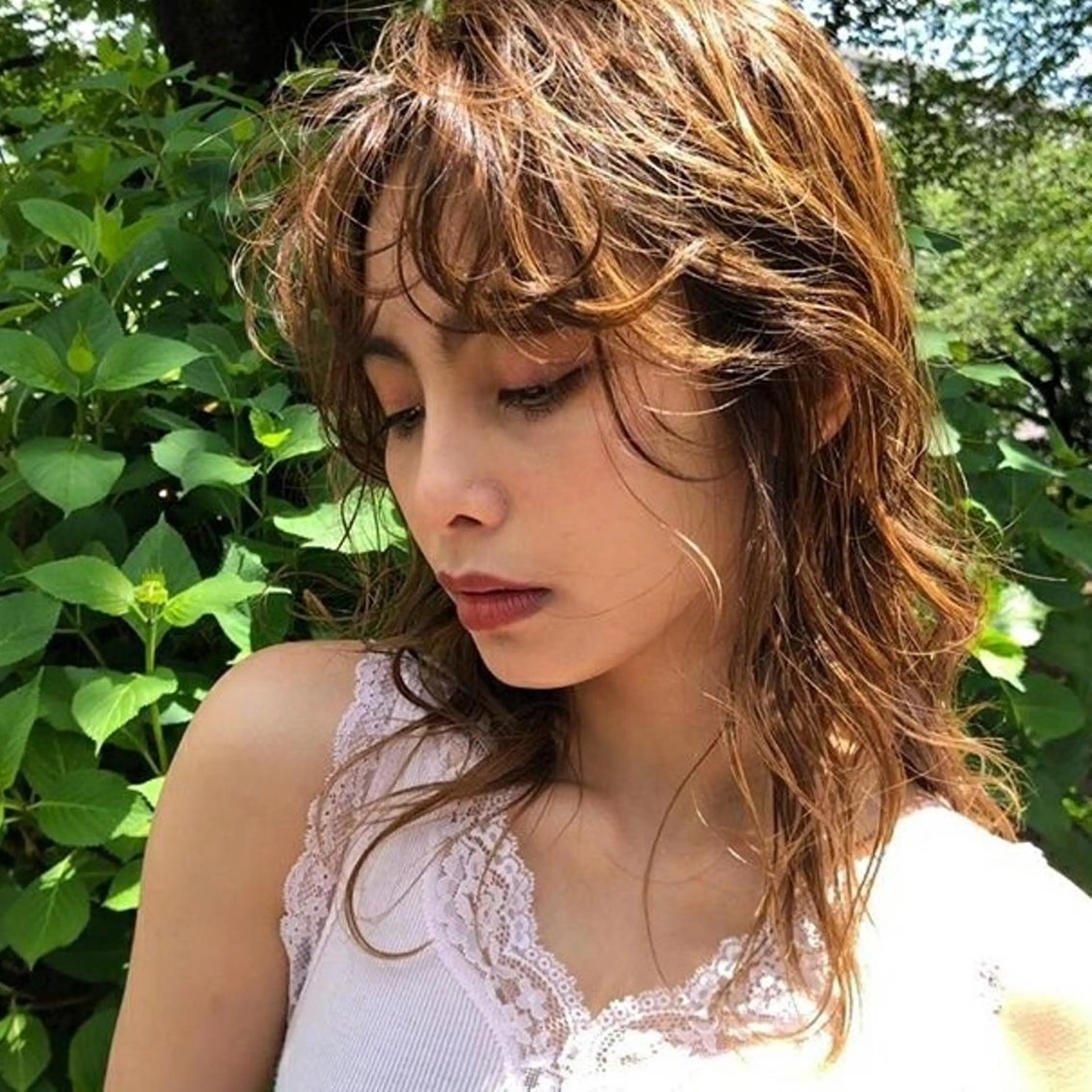 セミロング カラー パーマ オーダー  府中のヘアスタイル
