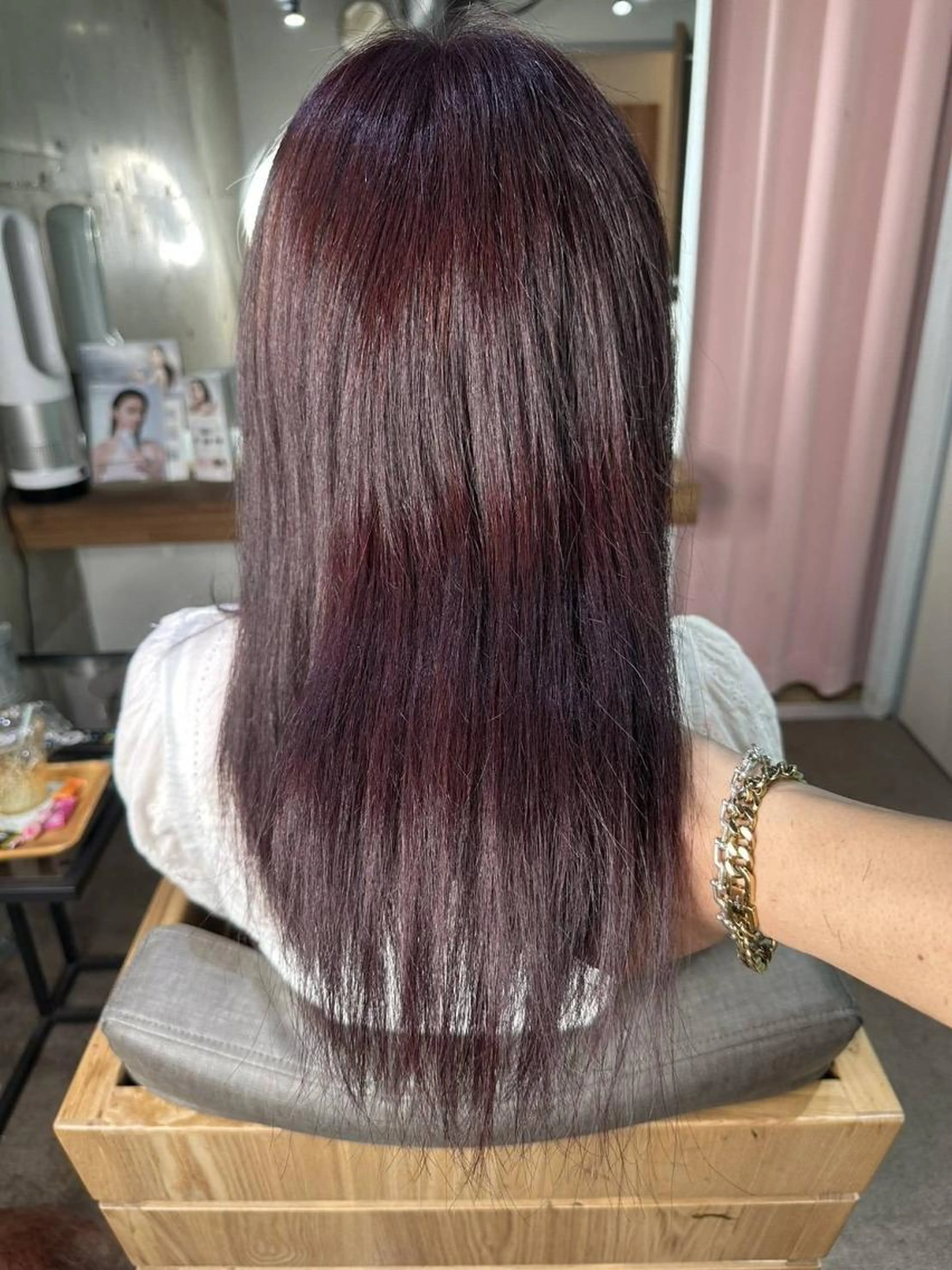 🐬肩くらいの長さの方🐬ケアカラー+ 人毛シールエクステ70本⭐️エクステカット付⭐️の写真