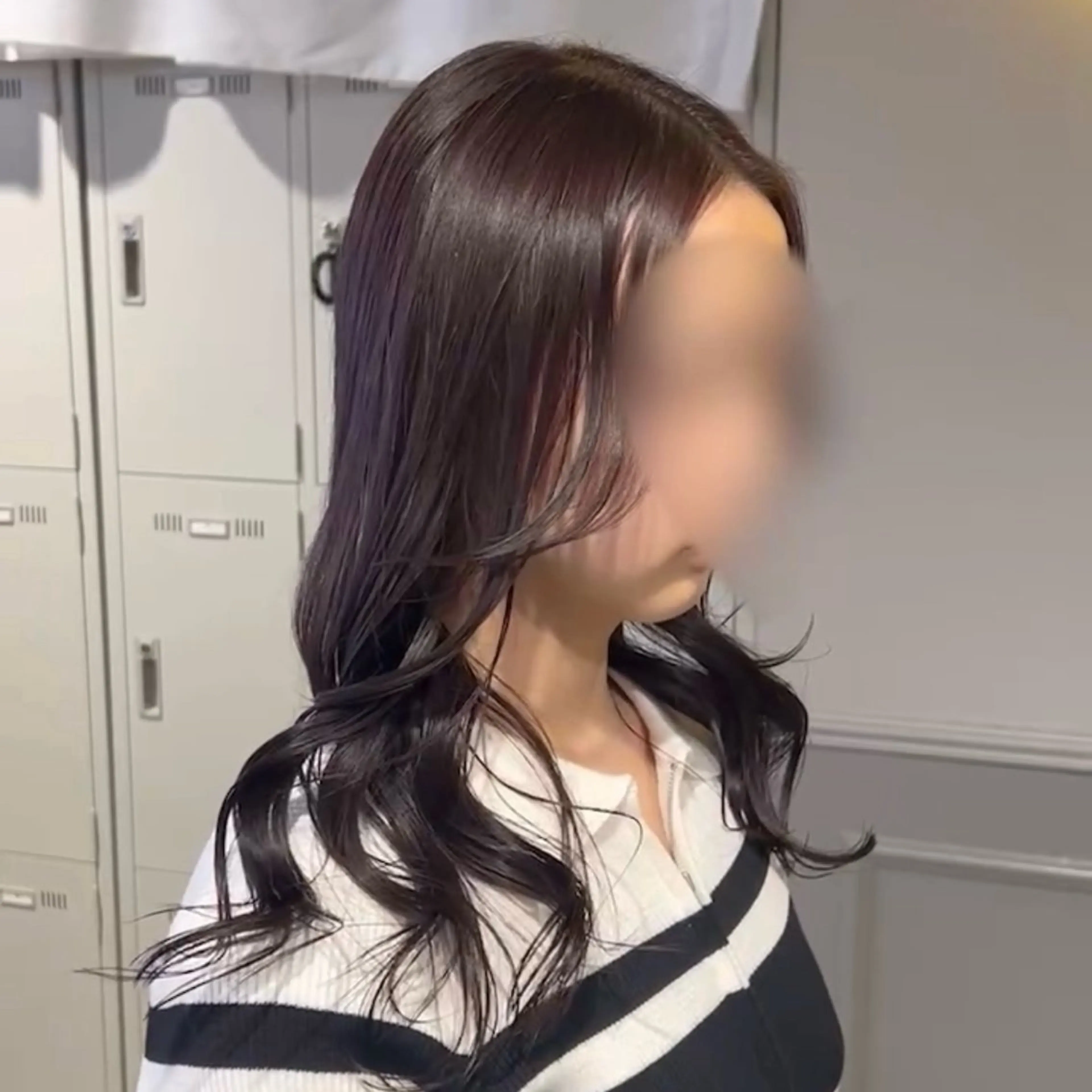 ロング カラー パーマ ヘアアレンジ メンズ キッズ ブリーチなしカラー/ ブラウン/レイヤーのヘアスタイル