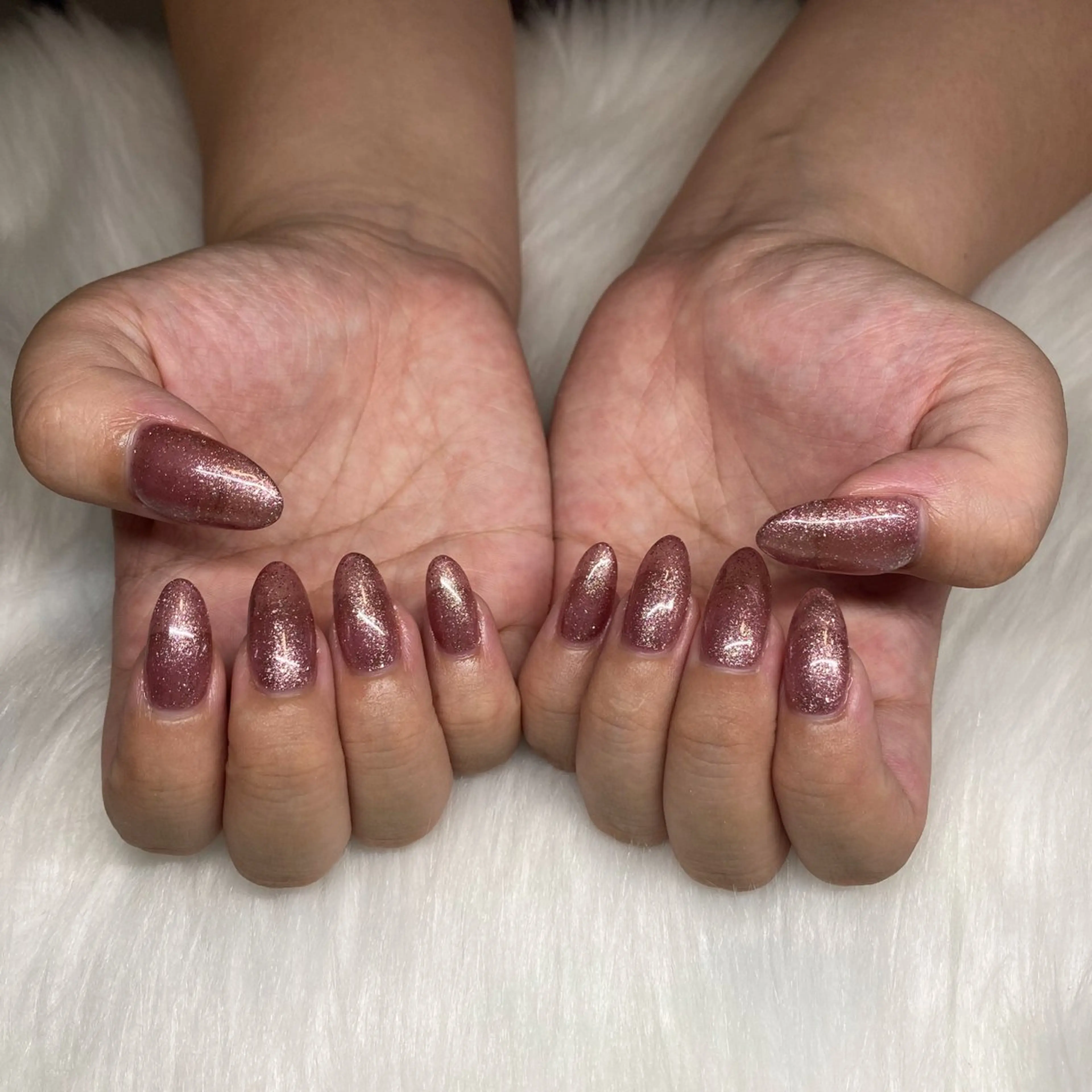 ネイル ラメ(グリッター) ワンカラーネイル nail salon milkのネイルデザイン