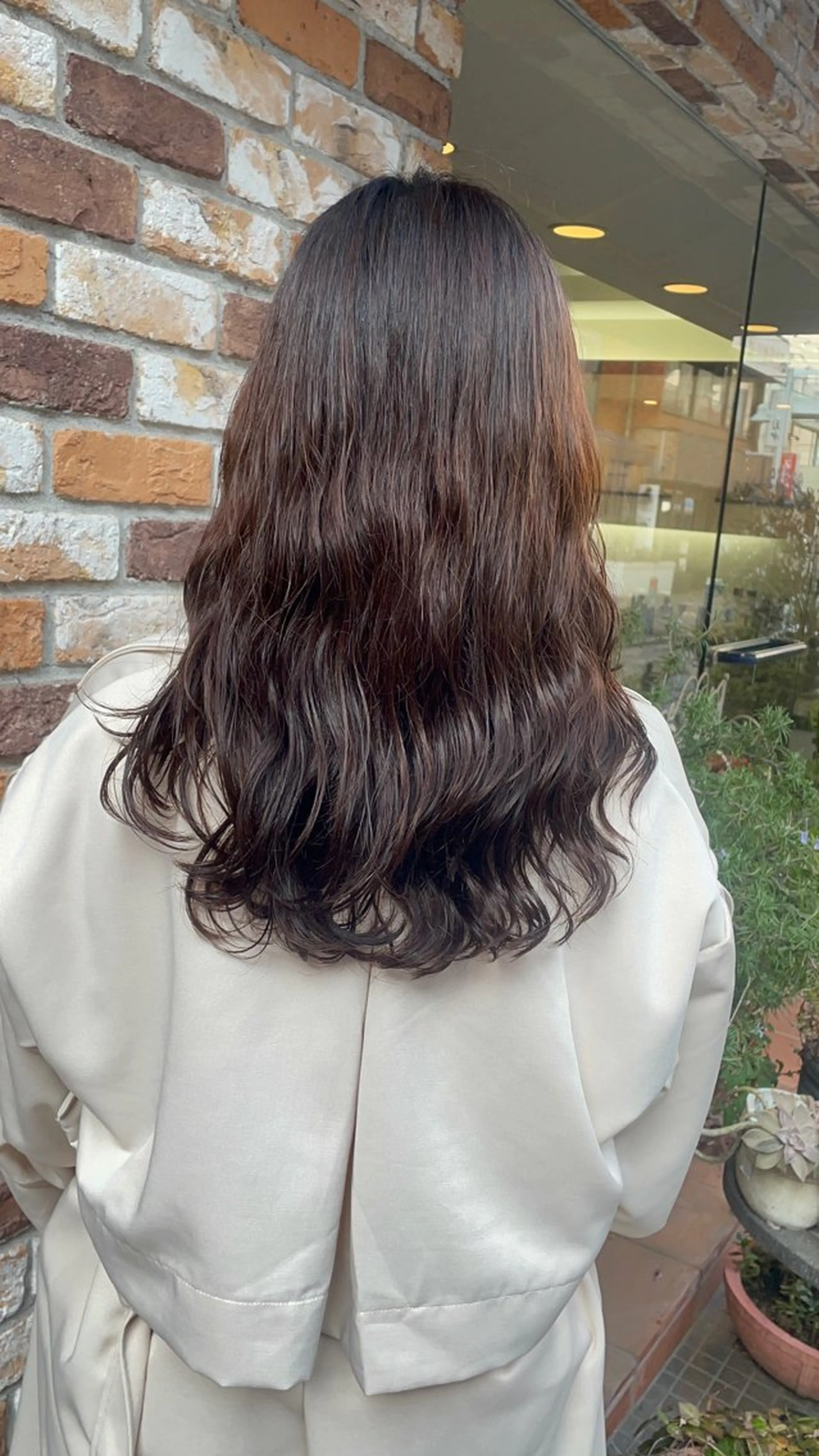 【朝オイルつけるだけ☀️】コテ巻き風デジタルパーマ+に合わせカット+保湿トリートメントの写真