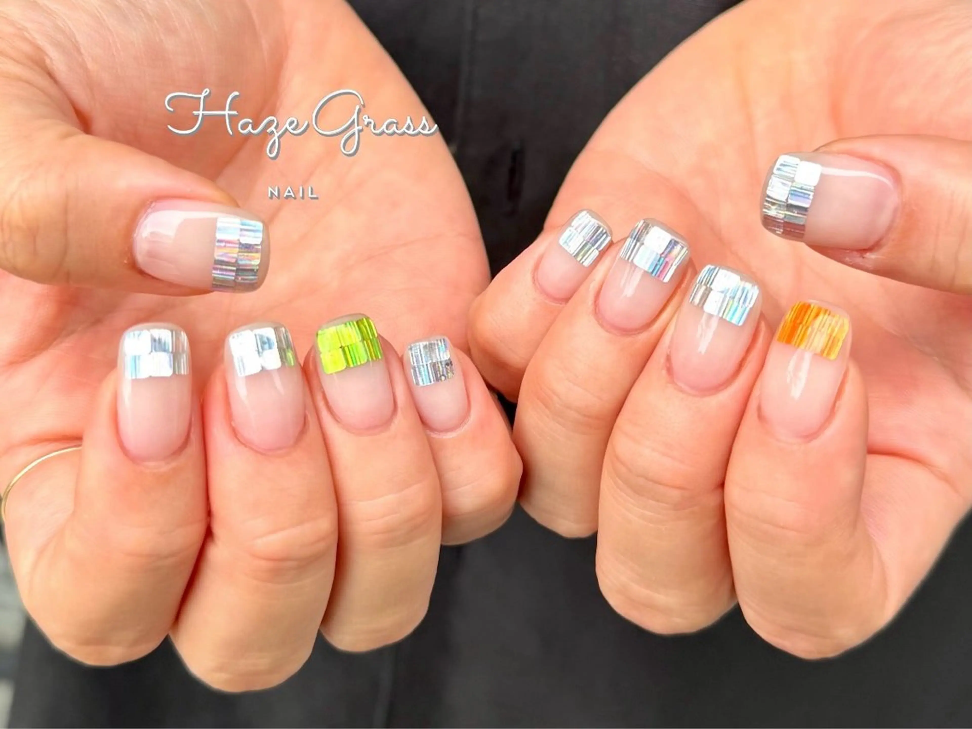 ネイル ニュアンスネイル ハンドネイル HazeGrass NAILのネイルデザイン