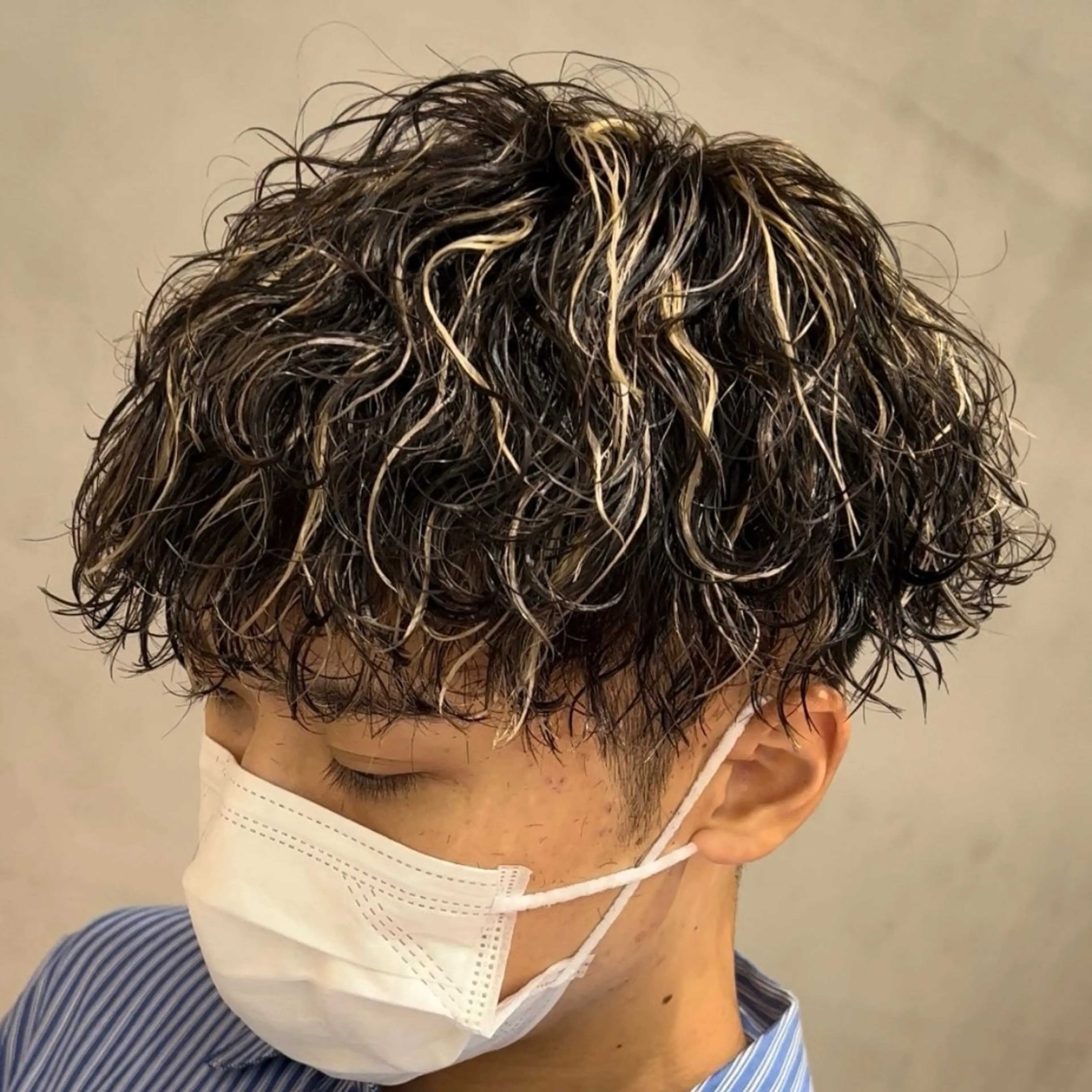 ミディアム カラー ヘアアレンジ メンズ fifth 石川 凪のヘアスタイル