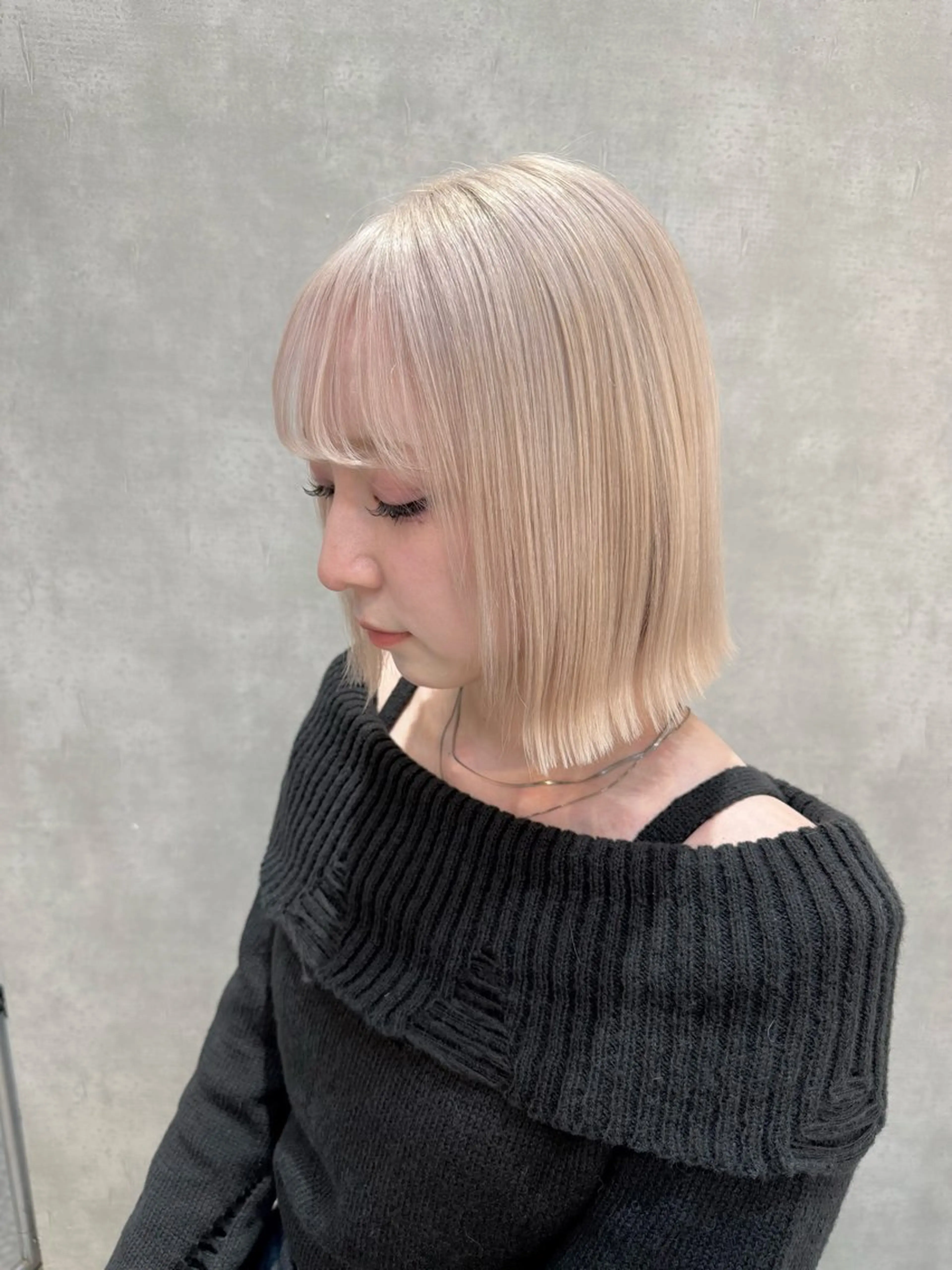 ミディアム カット ヘアカラー トリートメント hair make chic所属・chic　神田 幸也のヘアスタイル