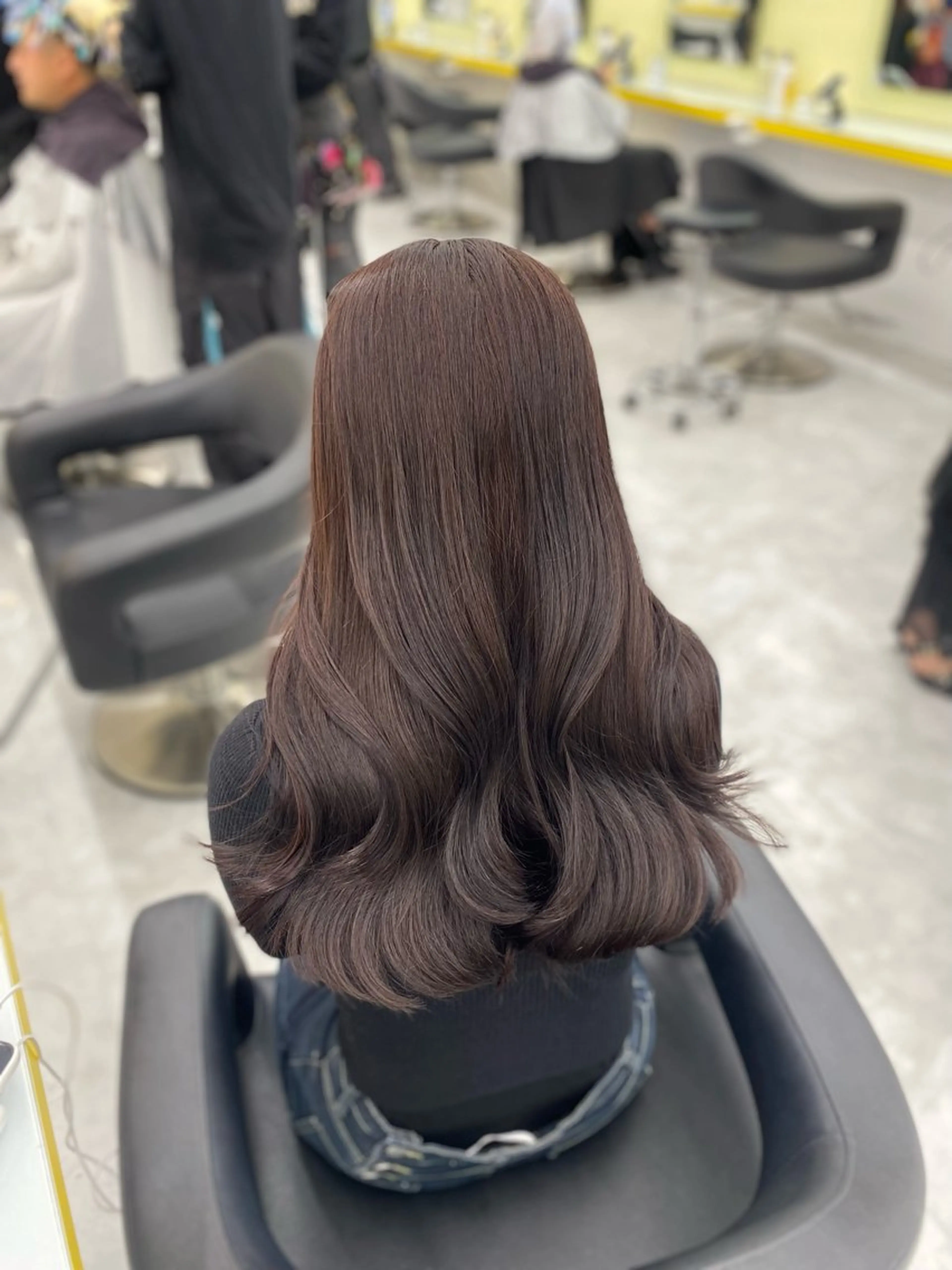 ミディアム カラー パーマ ヘアアレンジ メンズ キッズ メンズブリーチ ブリーチ ブラウンカラー チョコレートブラウン ブリーチなしカラー ヘアカラー Lumo所属・💖横浜ブリーチなし 💖MIHOのヘアスタイル
