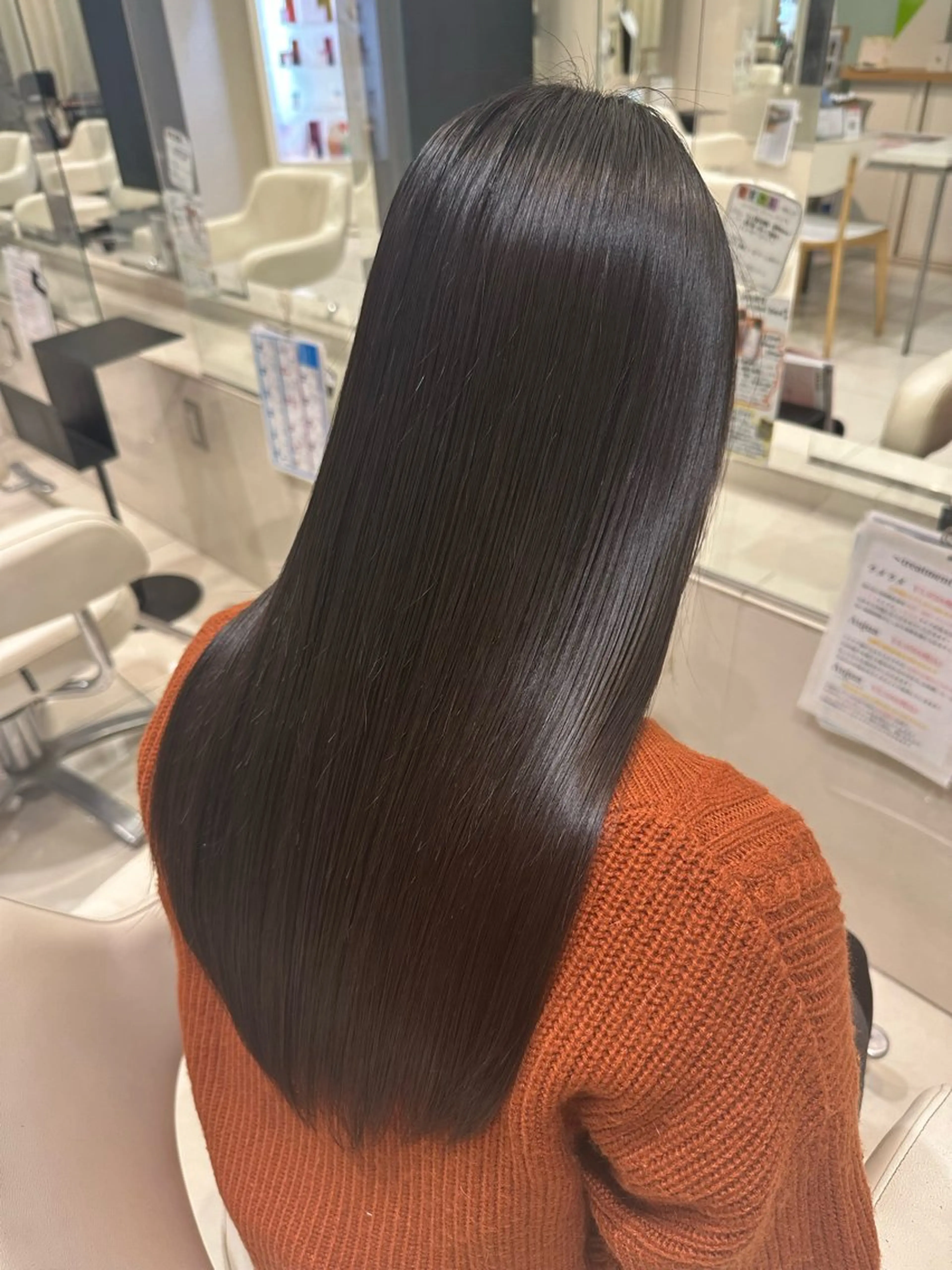 ロング カット 縮毛矯正 トリートメント 艶髪/ブリーチなし Wカラー🌺yuiのヘアスタイル