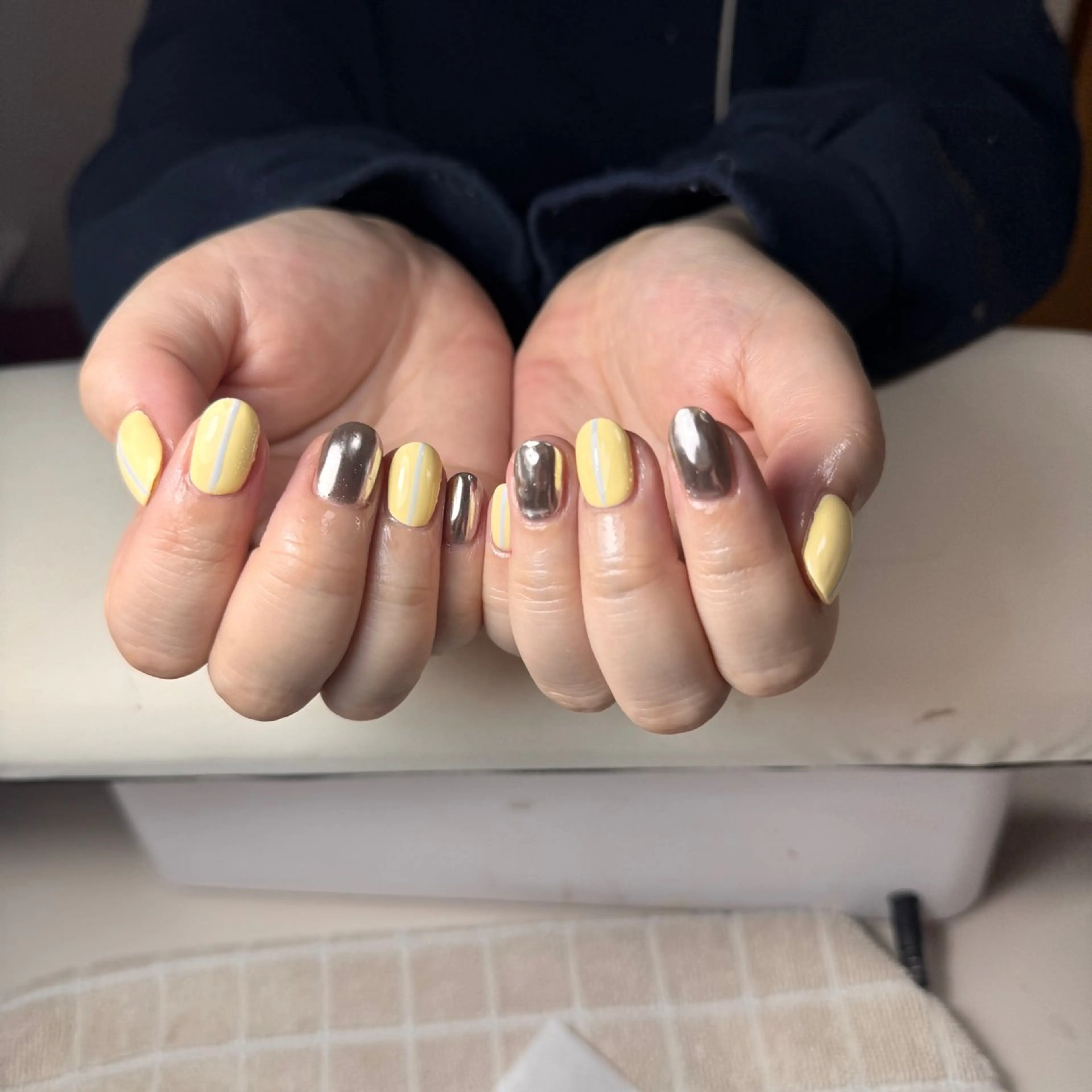 ネイル チークネイル フレンチネイル グラデーション 韓国ネイル マグネットネイル ハンドネイル Hana Nailのネイルデザイン