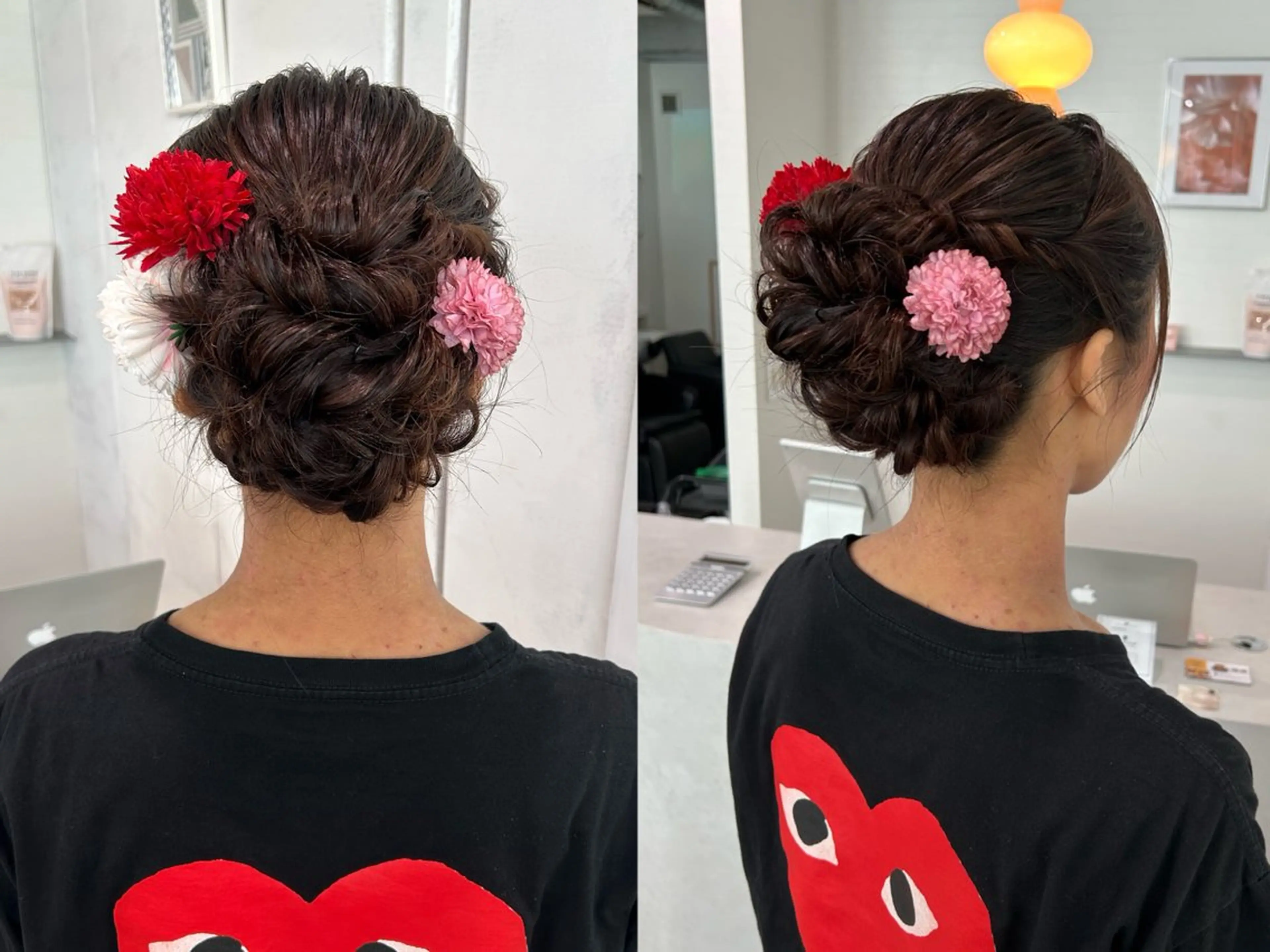 ヘアアレンジ 透明感カラー・ 髪質改善🩵イケダのヘアスタイル