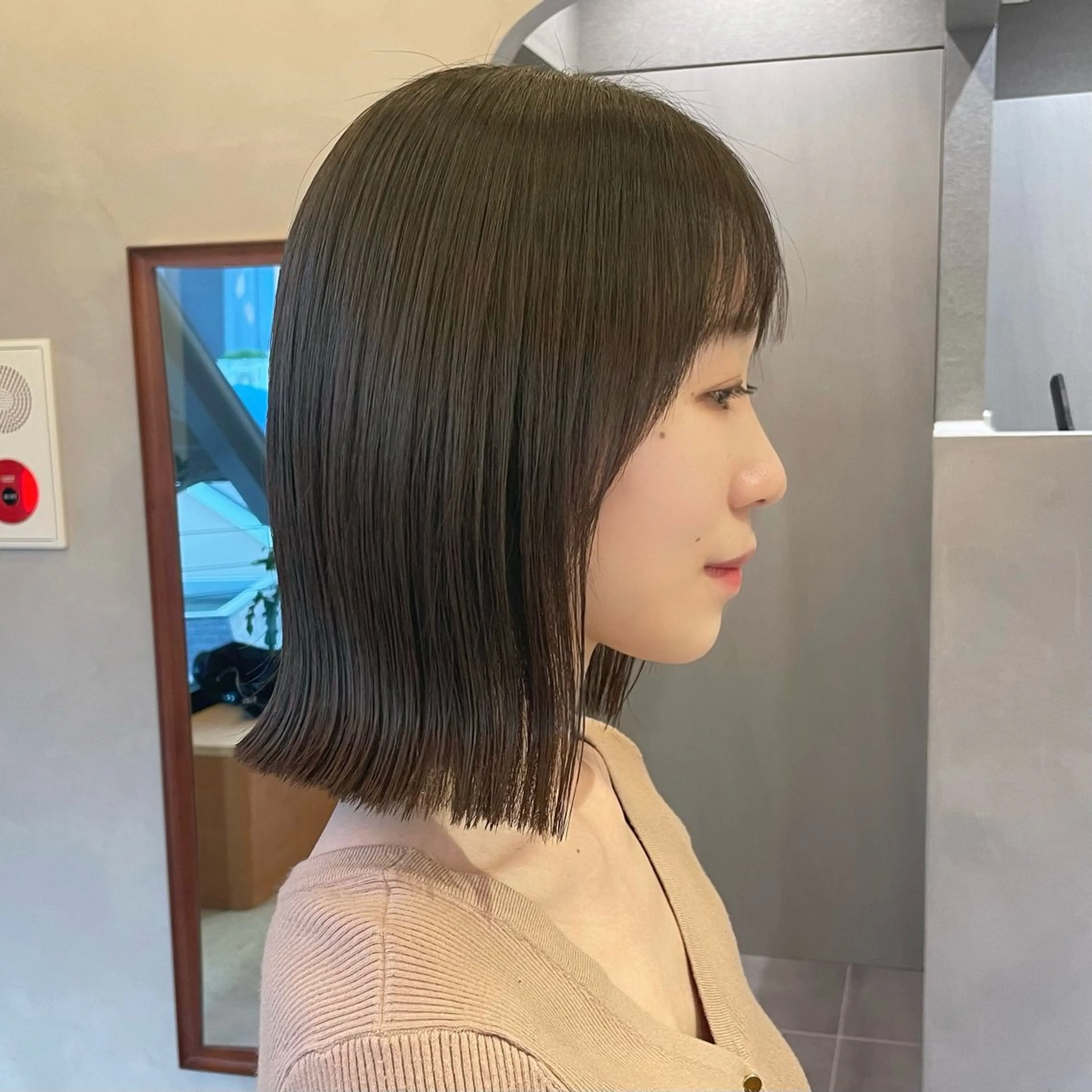 ショート カラー 透明感カラー ボブ 韓国風ヘア トリートメント カット ヘアカラー トリートメント ボブ/縮毛矯正/レイ ヤー♡Natsukiのヘアスタイル