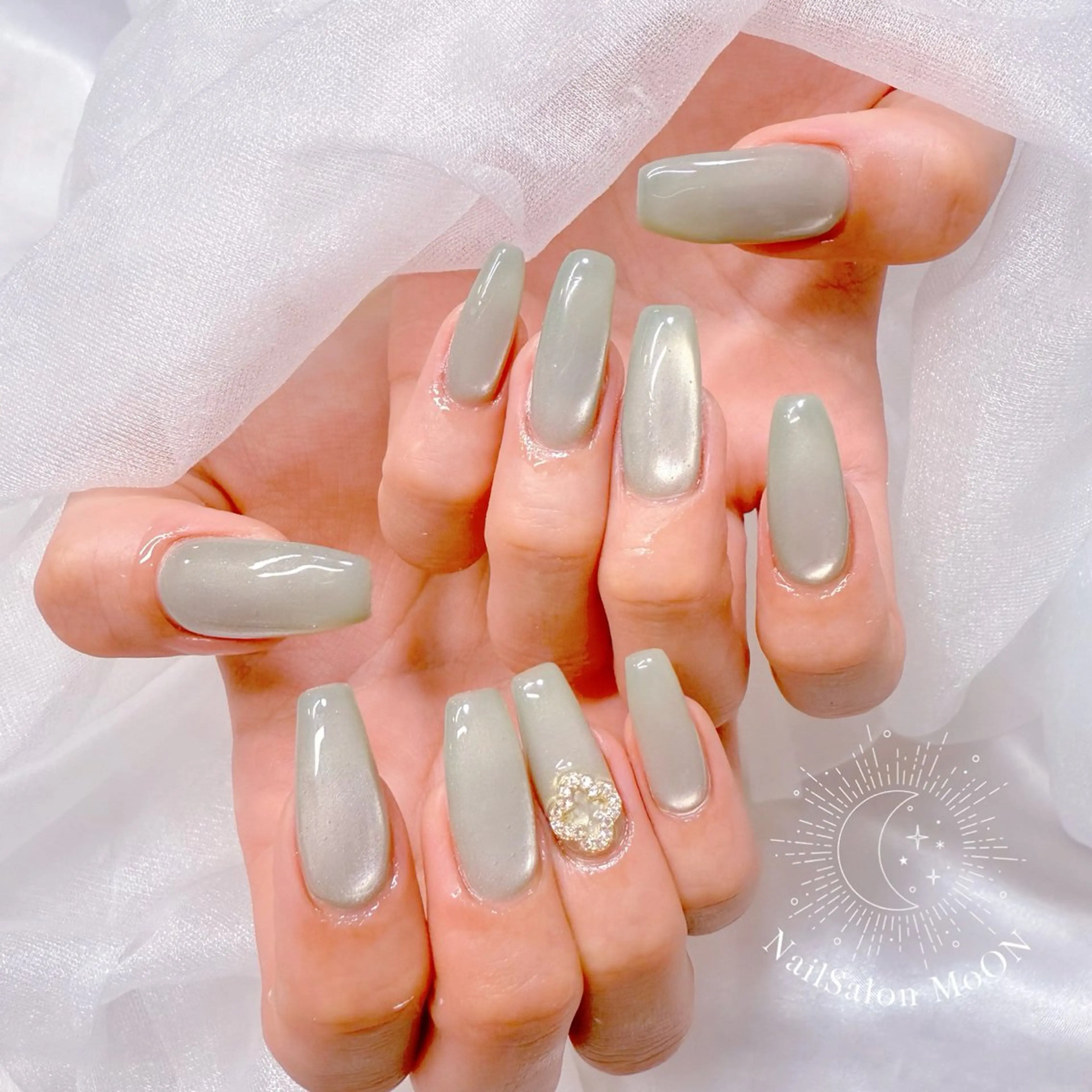 ネイル マグネットネイル ハンドネイル ハンドケア MoON...❤︎ MeGuのネイルデザイン