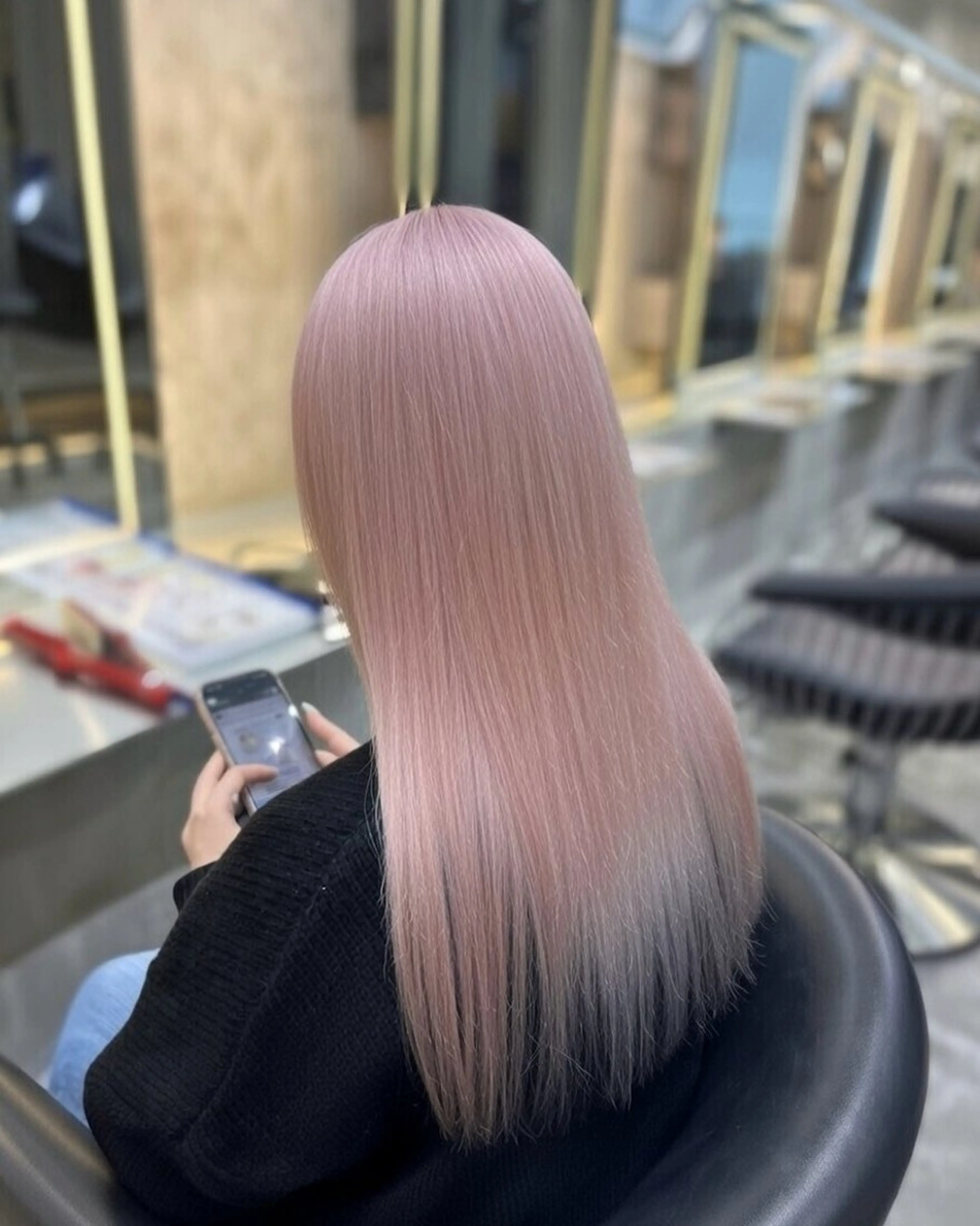 ロング カット ヘアカラー トリートメント ケアブリーチ/ 髪質改善/垣尾颯大のヘアスタイル