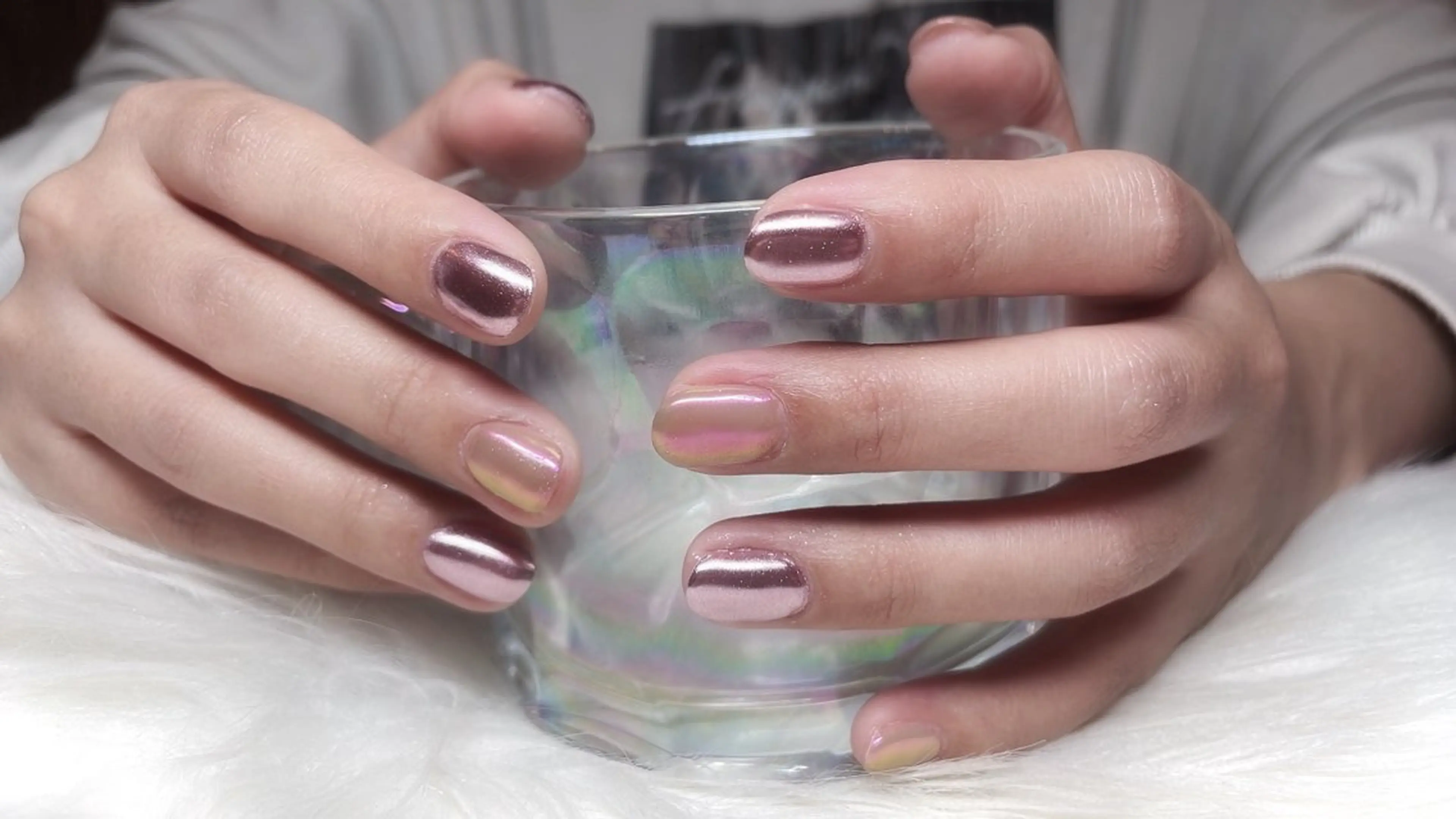 ソフトジェルオフ込み💅ミラーネイルの写真