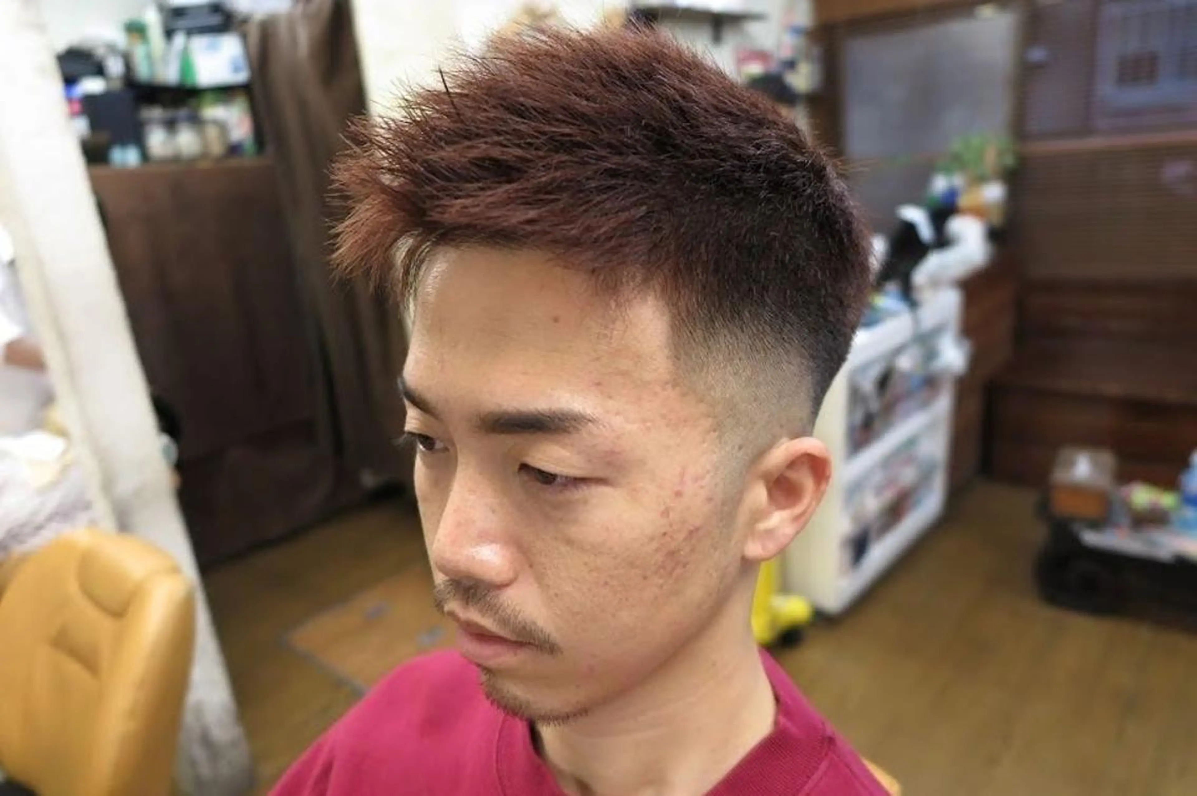 ショート カラー 男を磨く Barber オオキのヘアスタイル