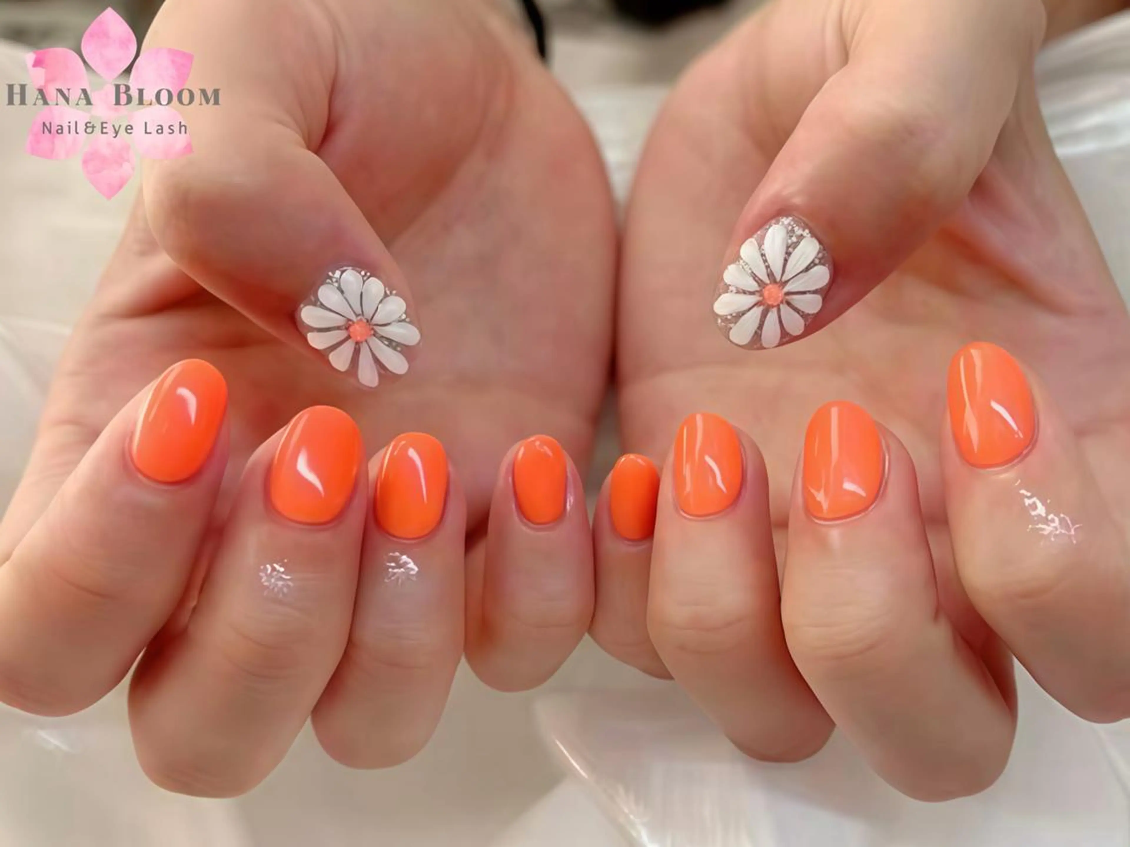 ネイル ジェルネイル 韓国ネイル 持ち込み パラジェル ワンホンネイル ハンドネイル ハンドケア Hana Bloom Nail💜Akiのネイルデザイン