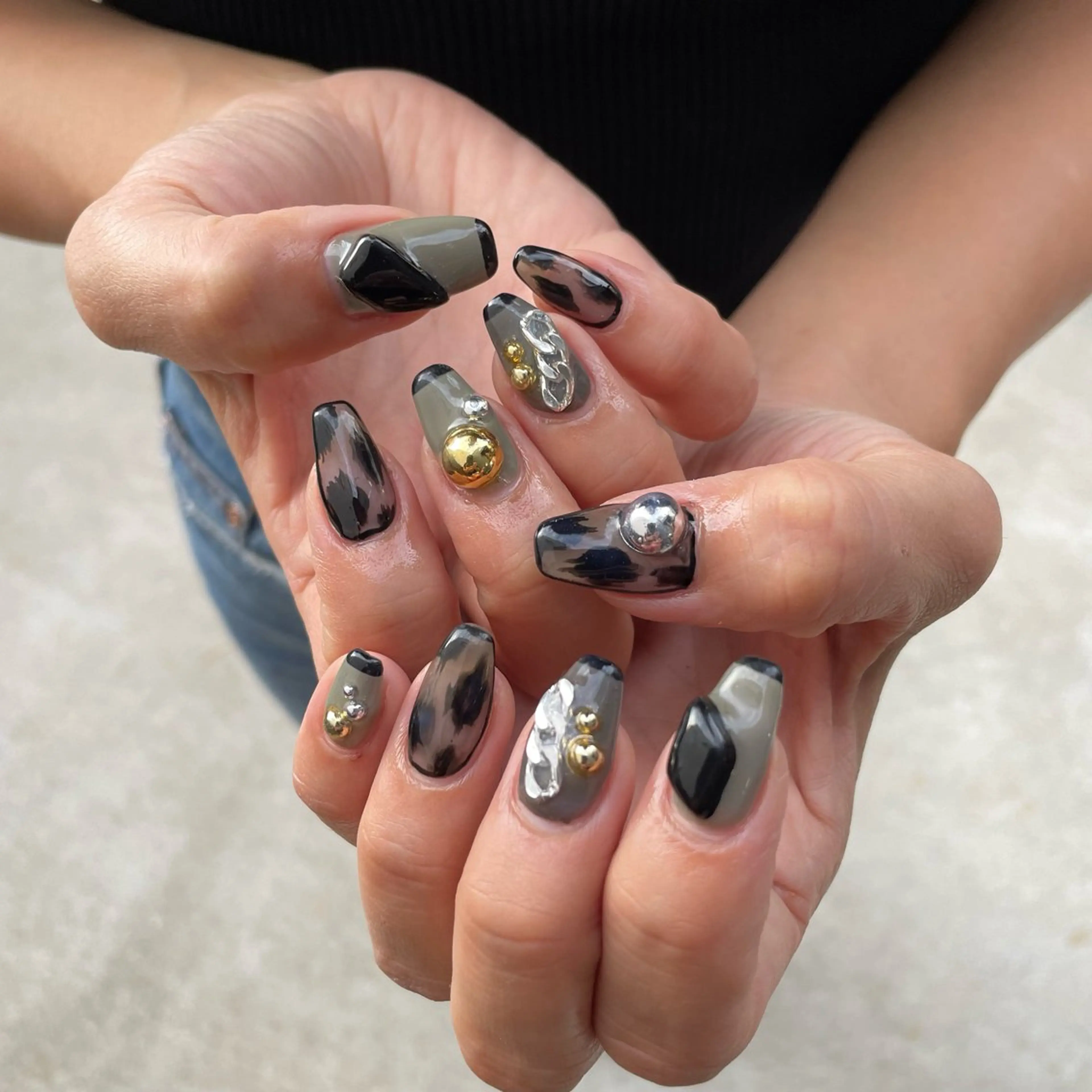 ネイル ハンドネイル Sea  nail by emaのネイルデザイン