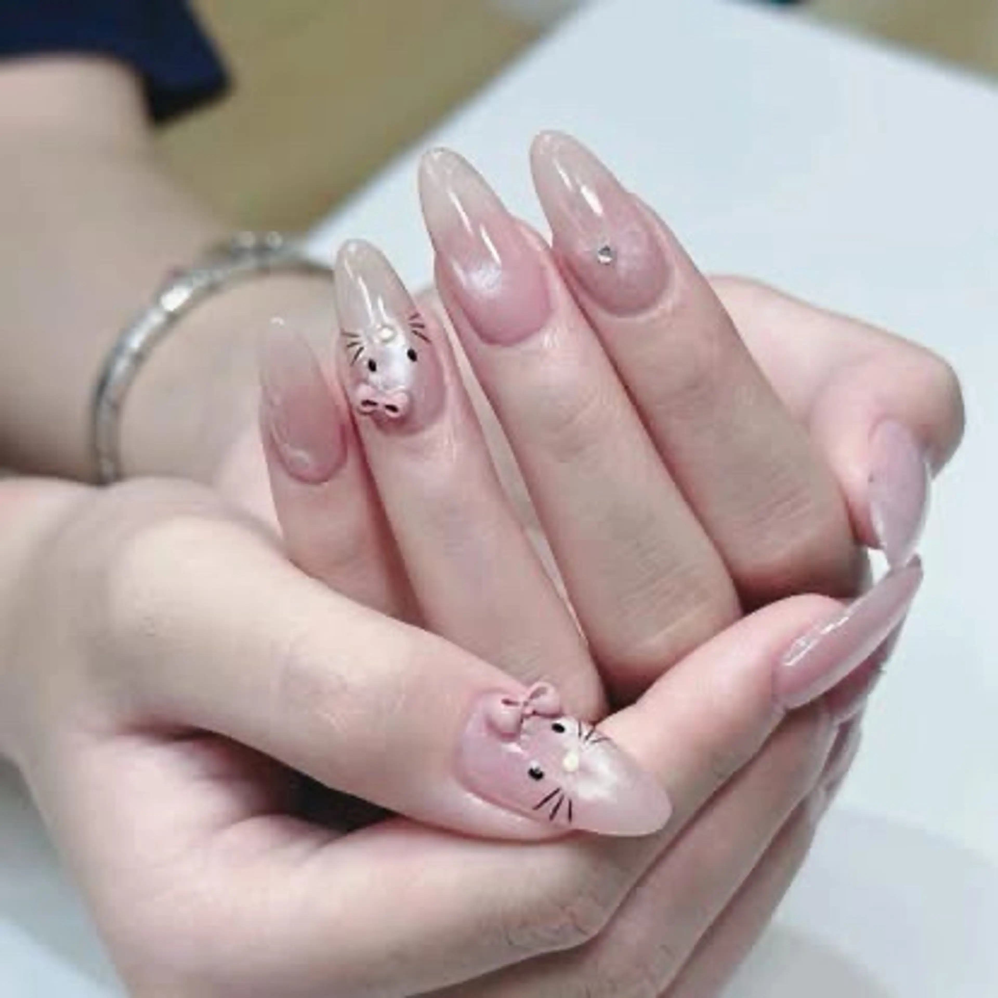 ネイル アートネイル フレンチネイル ジェルネイル グラデーション 韓国ネイル Nail Salon kihi大塚店のネイルデザイン