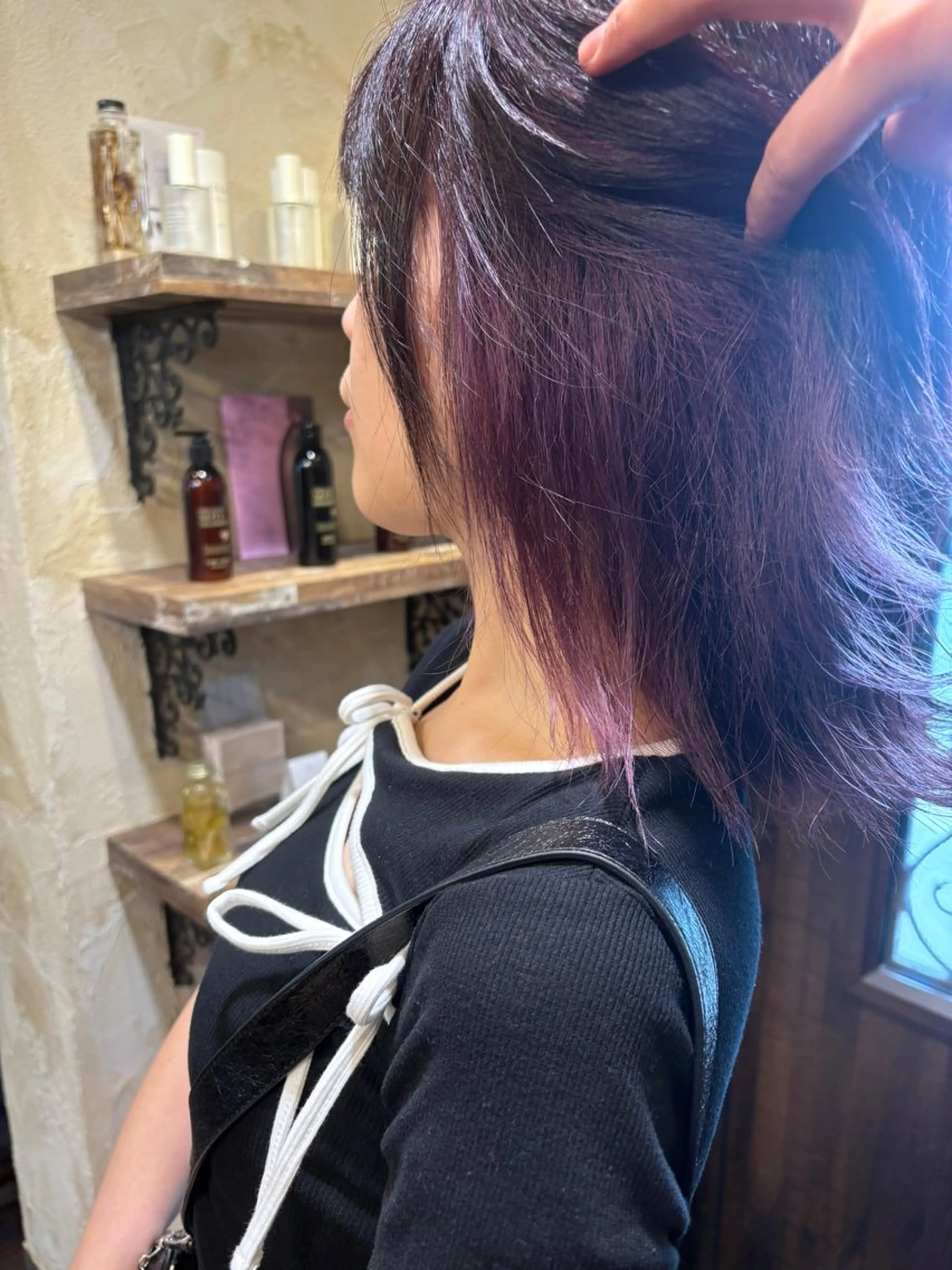 ミディアム カラー ヘアカラー Calbari 鎌田美歩のヘアスタイル