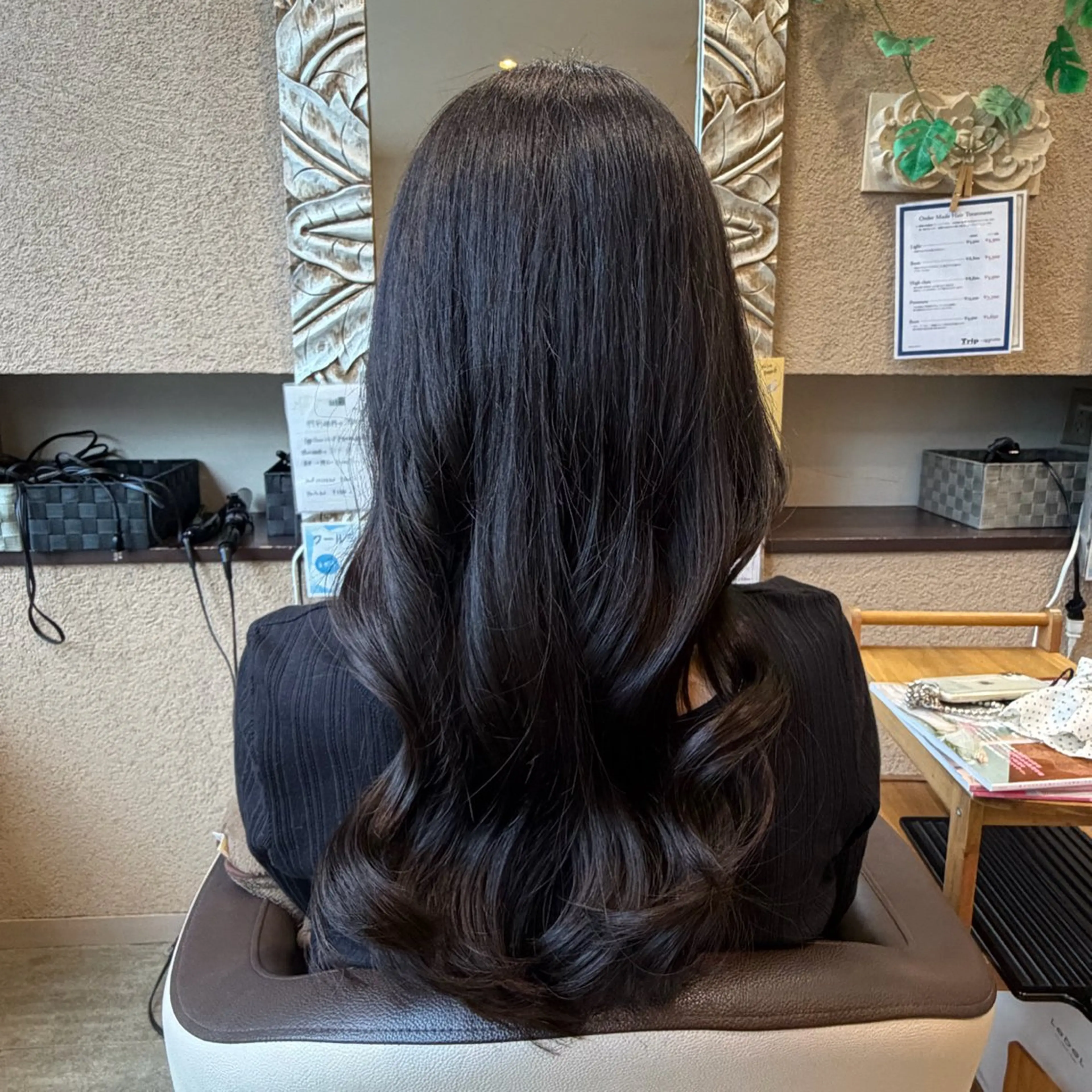 ロング ロング トリートメント カット 勘場 万菜華のヘアスタイル
