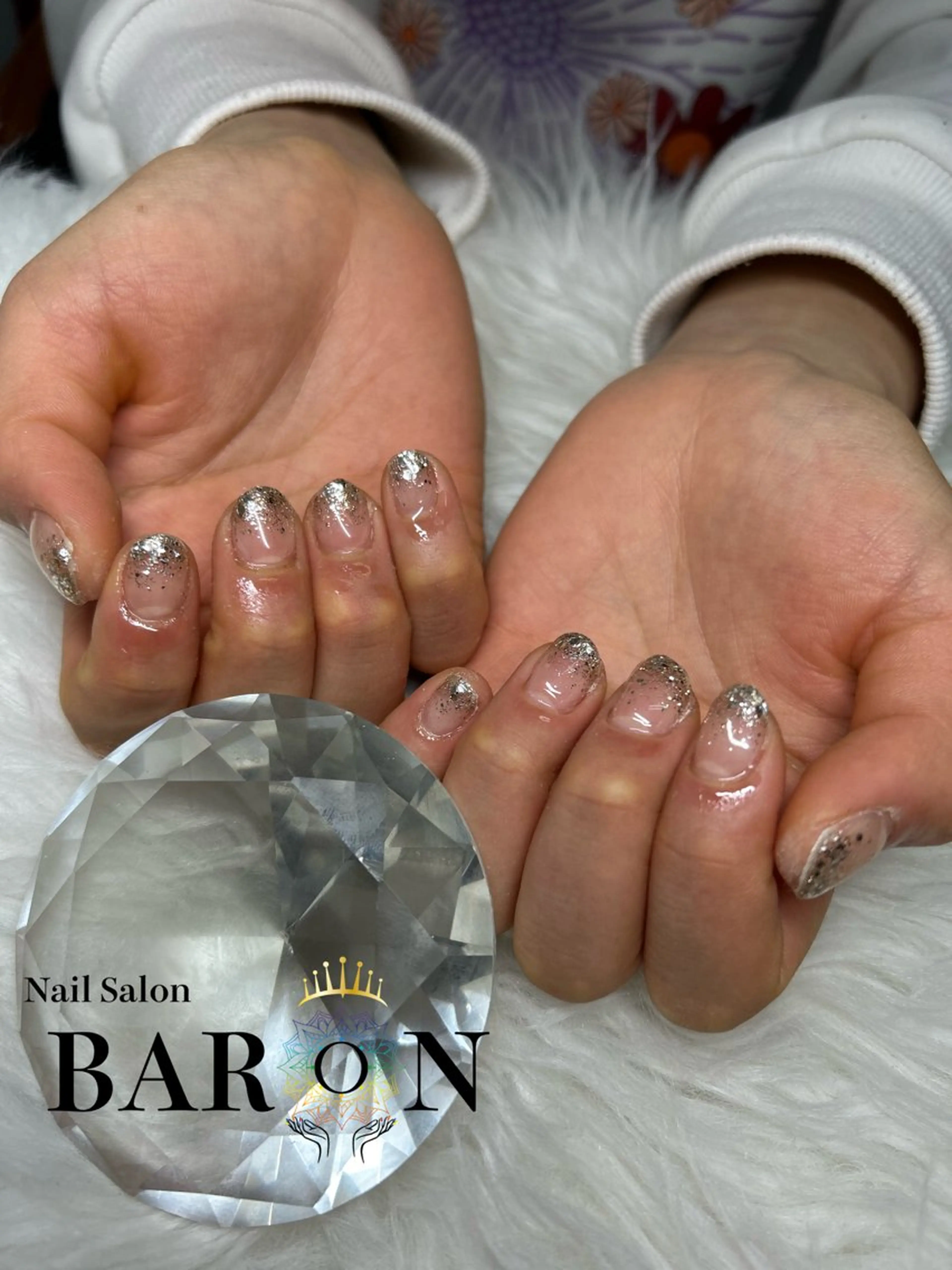 ネイル ラメ(グリッター) ラメグラデーション BARON AIMIのネイルデザイン