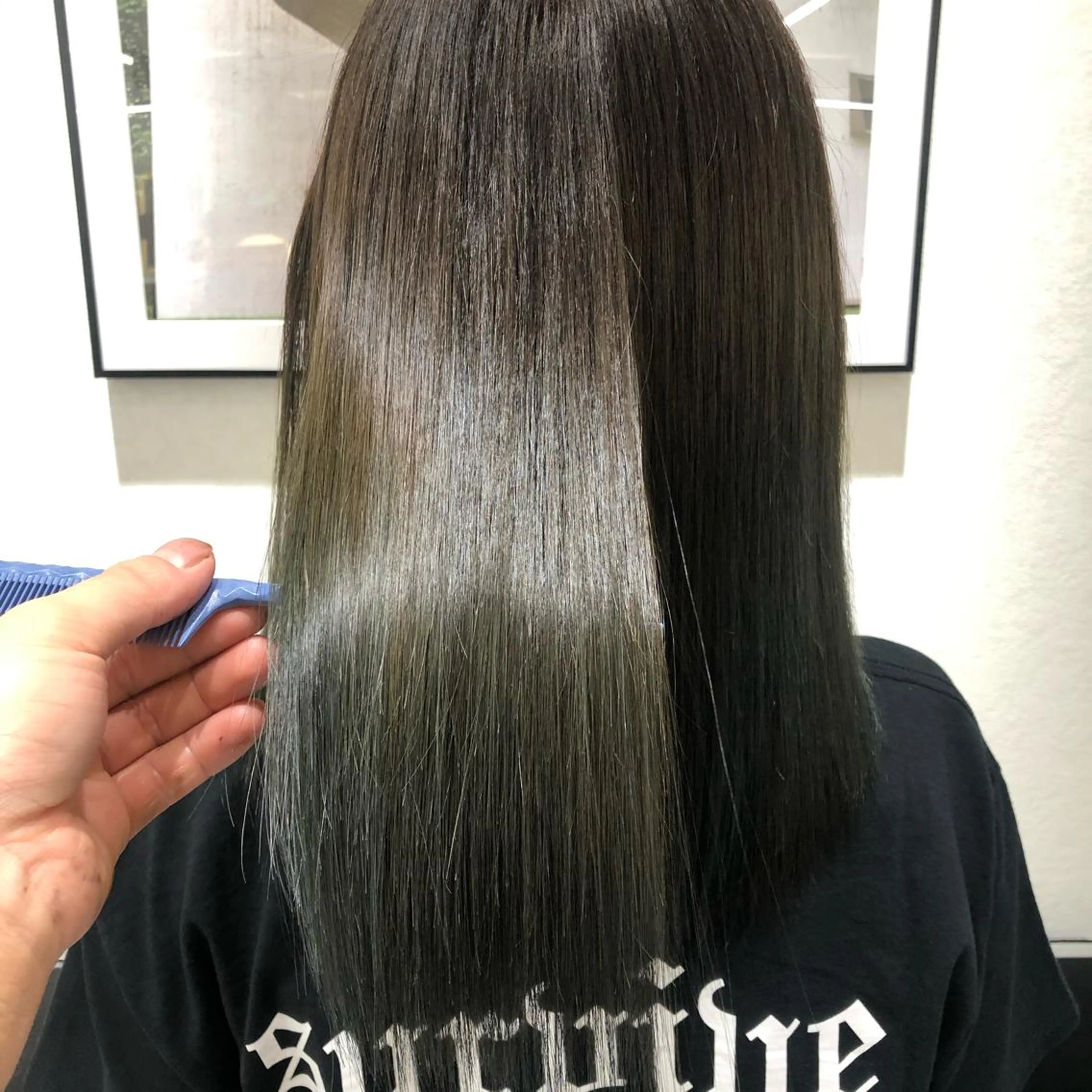 ロング カラー ムトウセイマ/ 縮毛矯正/ブリーチのヘアスタイル