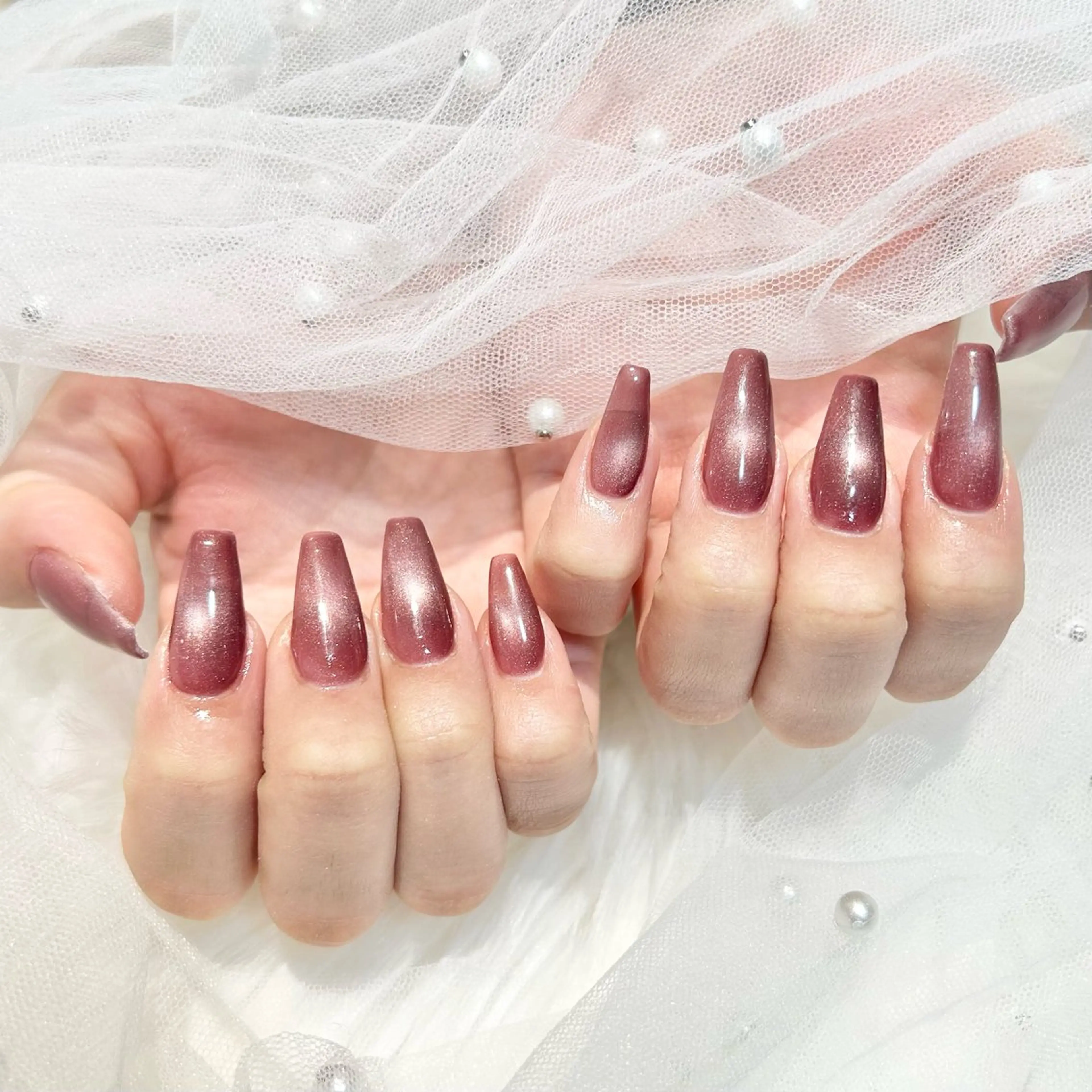 🔰口コミ記入必須【Jr.】HAND⭐️オフなし⭐️チップ長さ出し＋マグネットorフラッシュワンカラーの写真