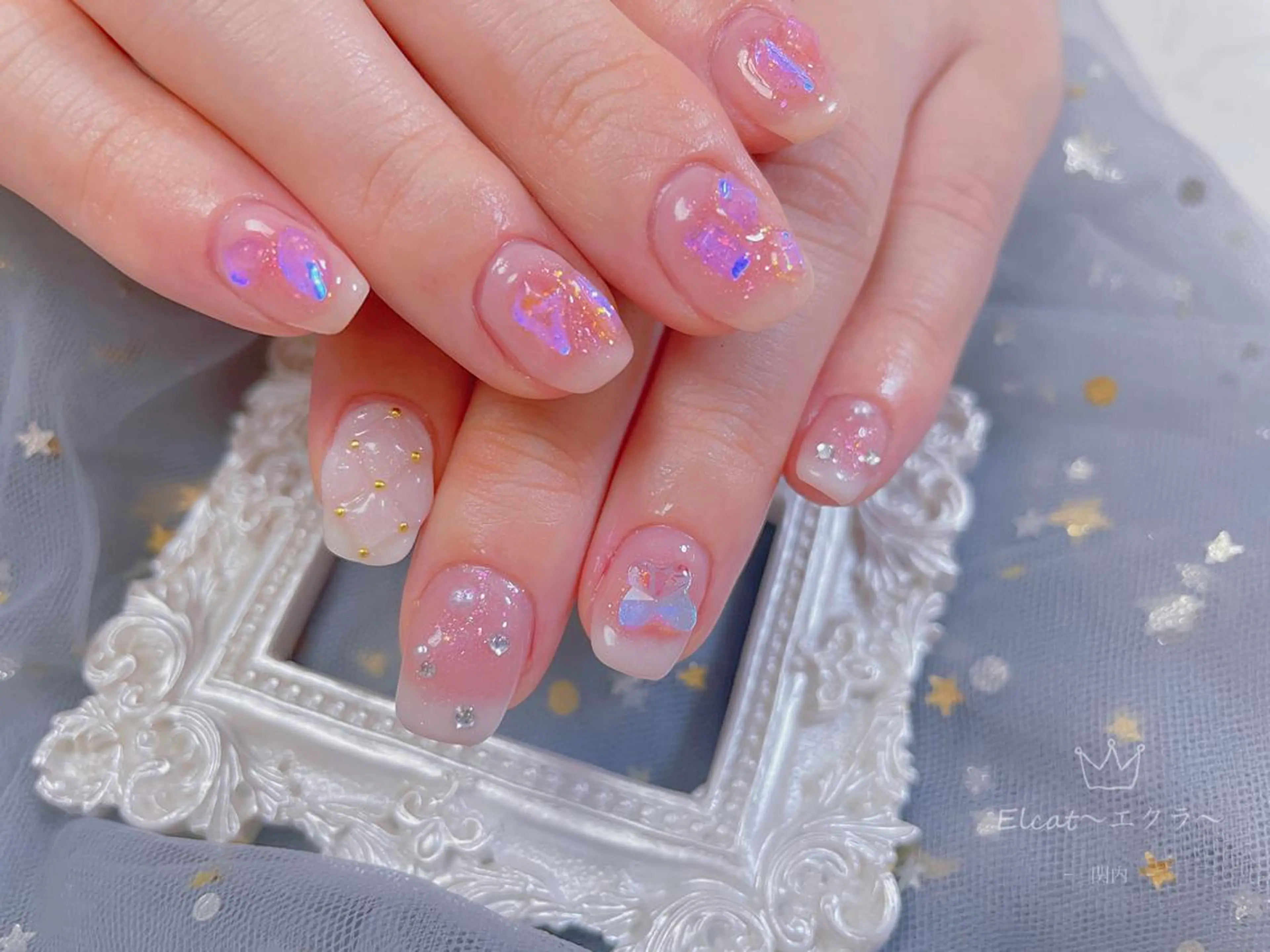 ネイル ハンドネイル ネイルサロンエクラ 🫧Shizukaのネイルデザイン