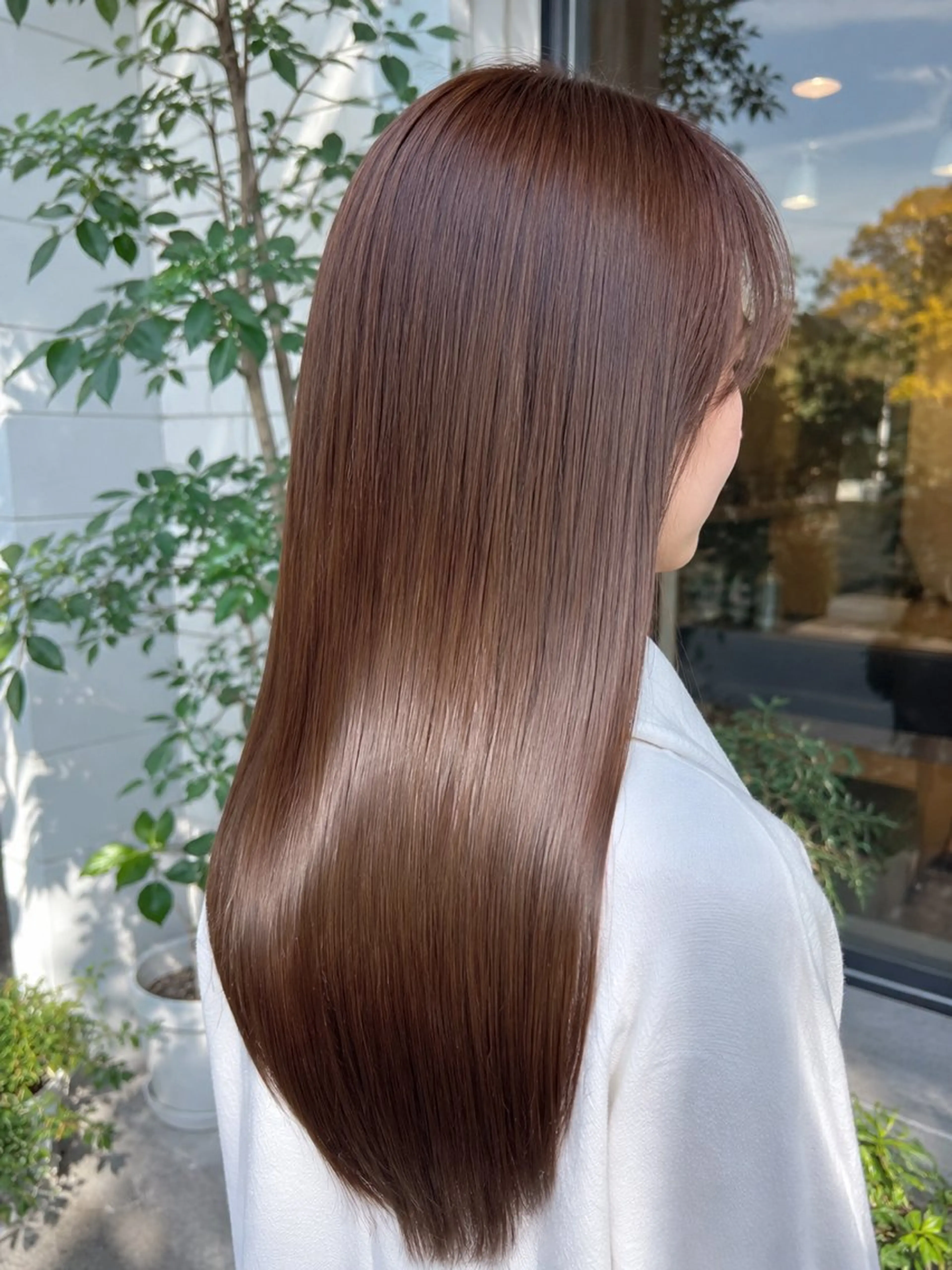 ロング カラー カット ヘアカラー トリートメント 角岡 真帆のヘアスタイル
