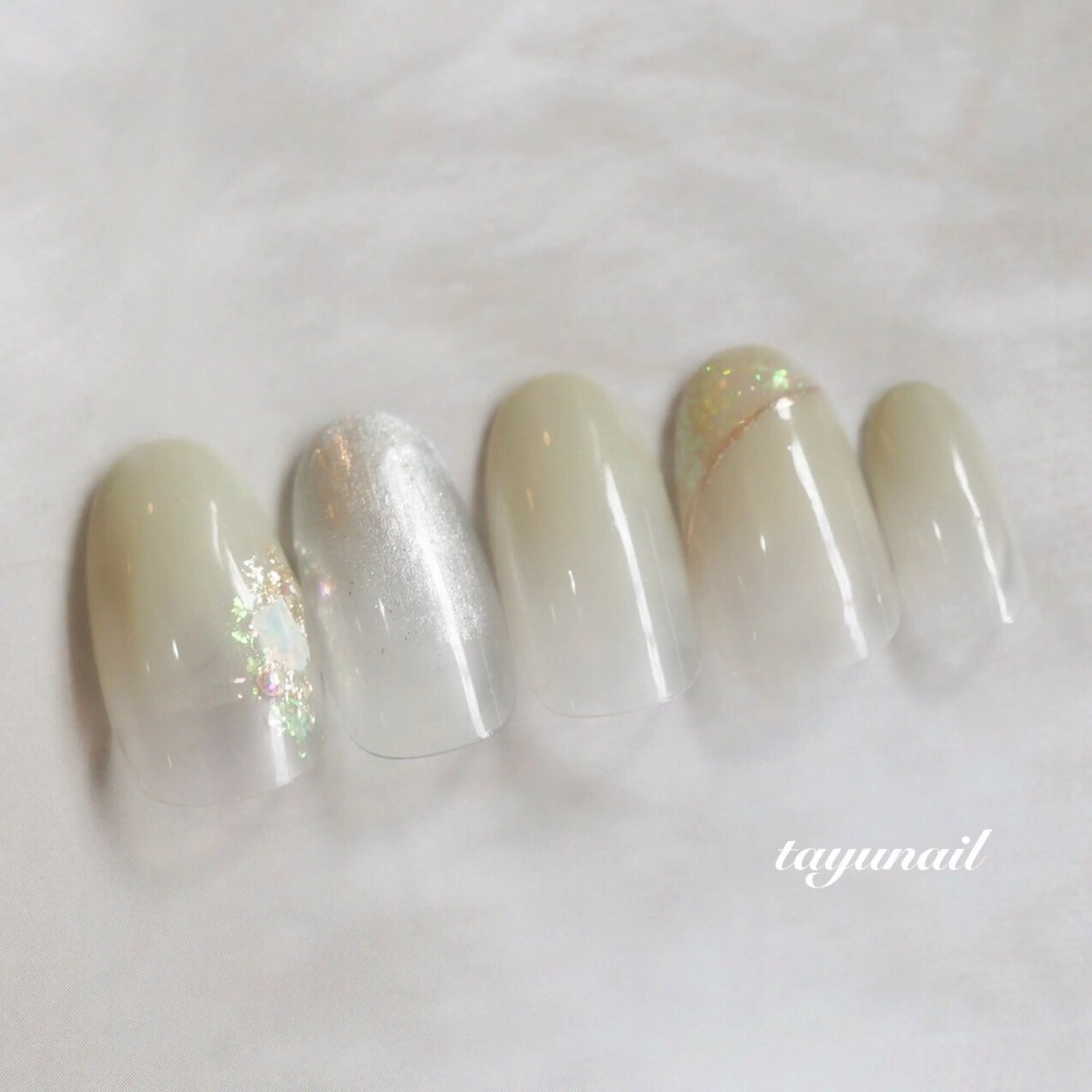 ネイル アートネイル ジェルネイル パラジェル 冬ネイル ハンドネイル ネイルサロン 【たゆnail】のネイルデザイン