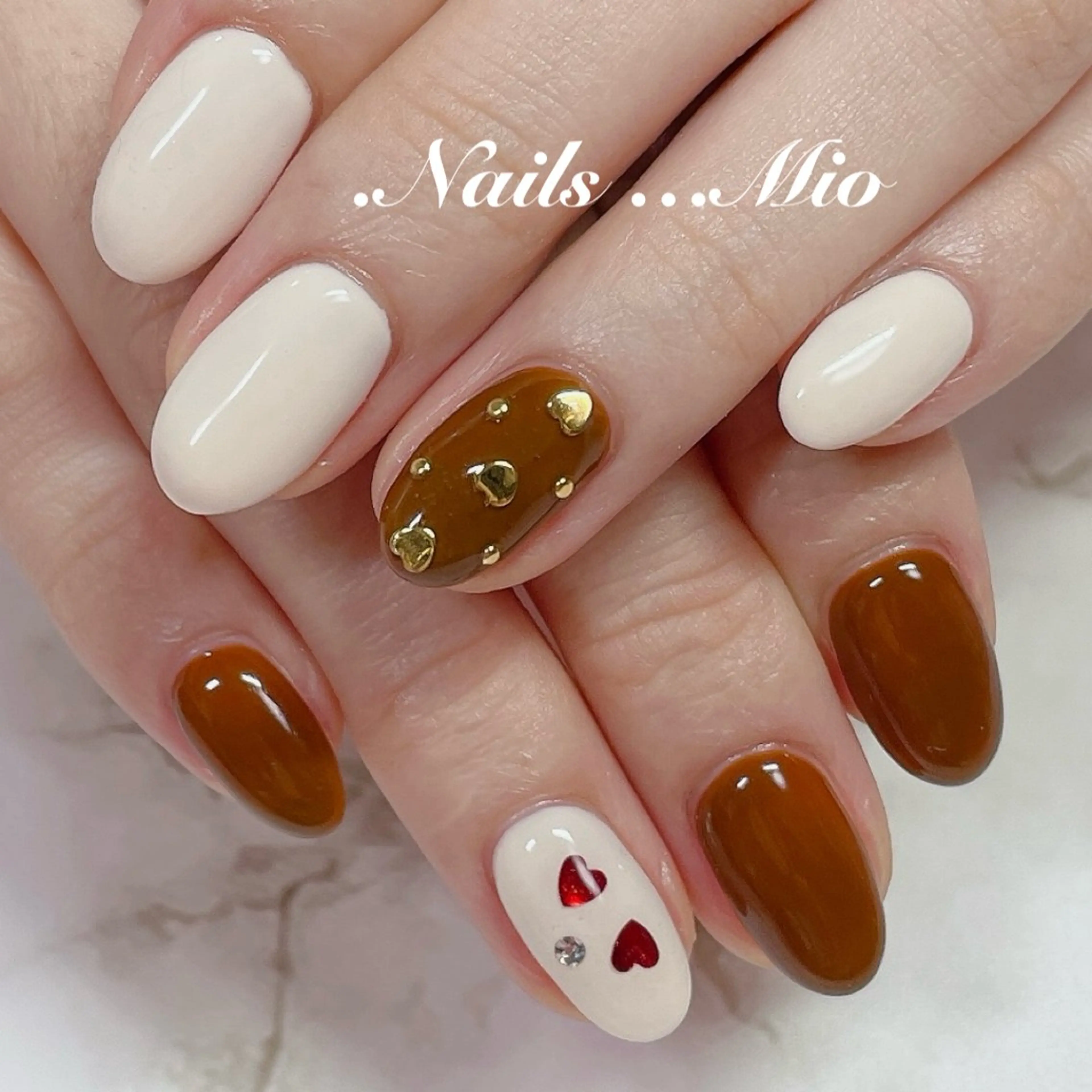ネイル ジェルネイル バレンタイン .Nails Mio 赤羽西ネイルサロンのネイルデザイン