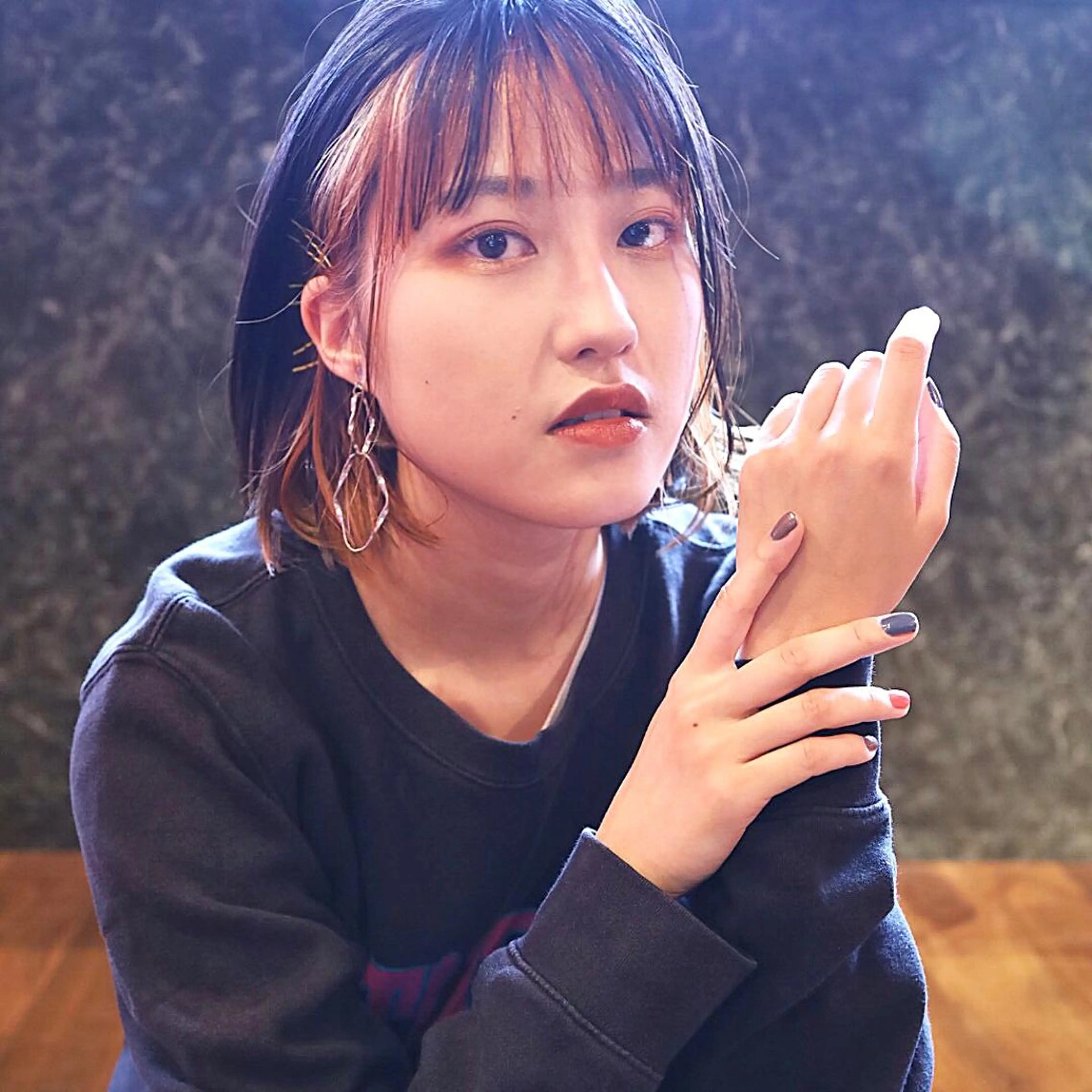 ミディアム カラー ヘアアレンジ カット ヘアカラー トリートメント トレンドヘア🩶 艶髪🩶yoshiのヘアスタイル