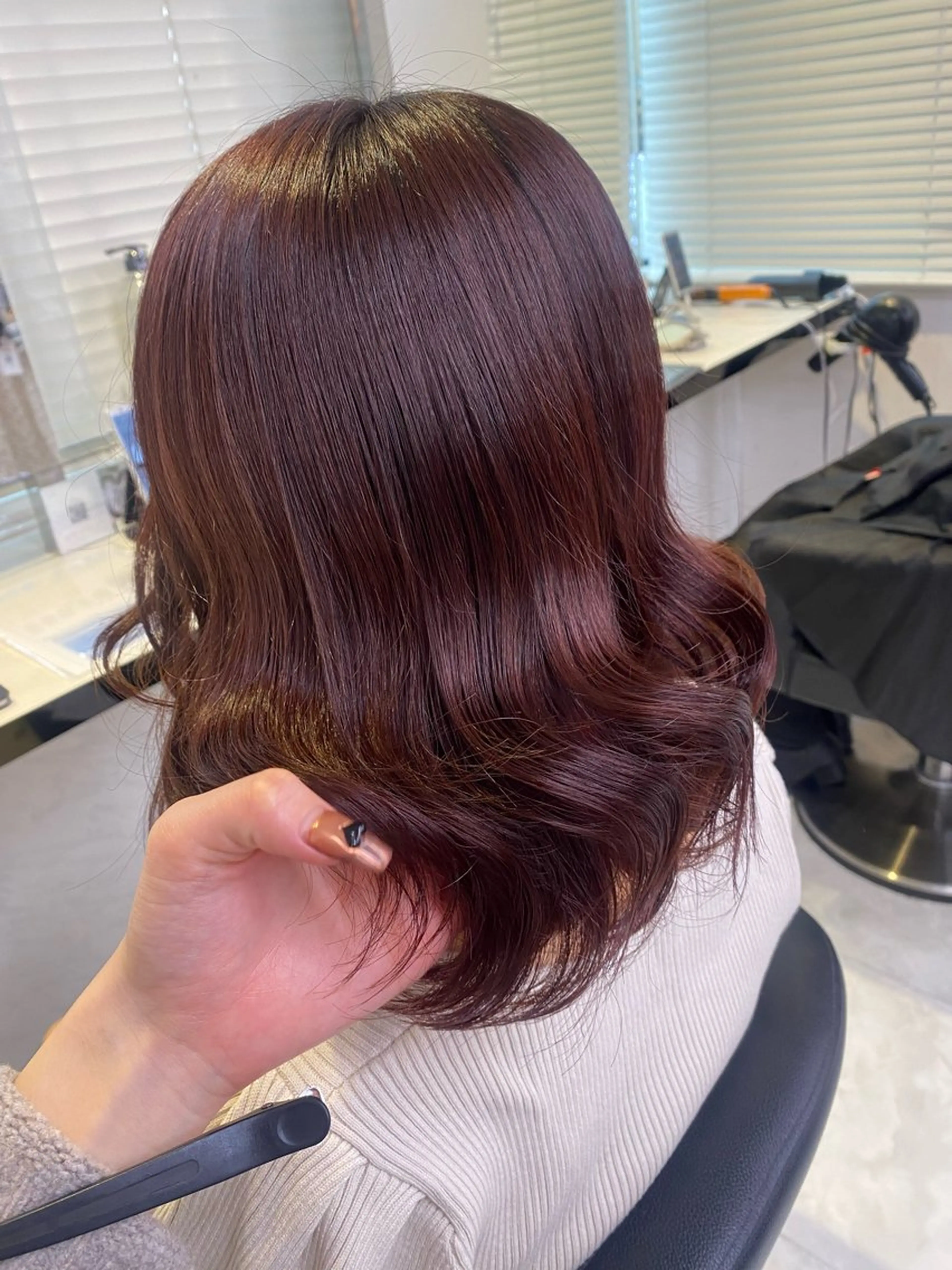 ロング カラー ヘアカラー トリートメント ヘッドスパ ヘアセット ♥️韓国風透明感 暖色misa♥️のヘアスタイル
