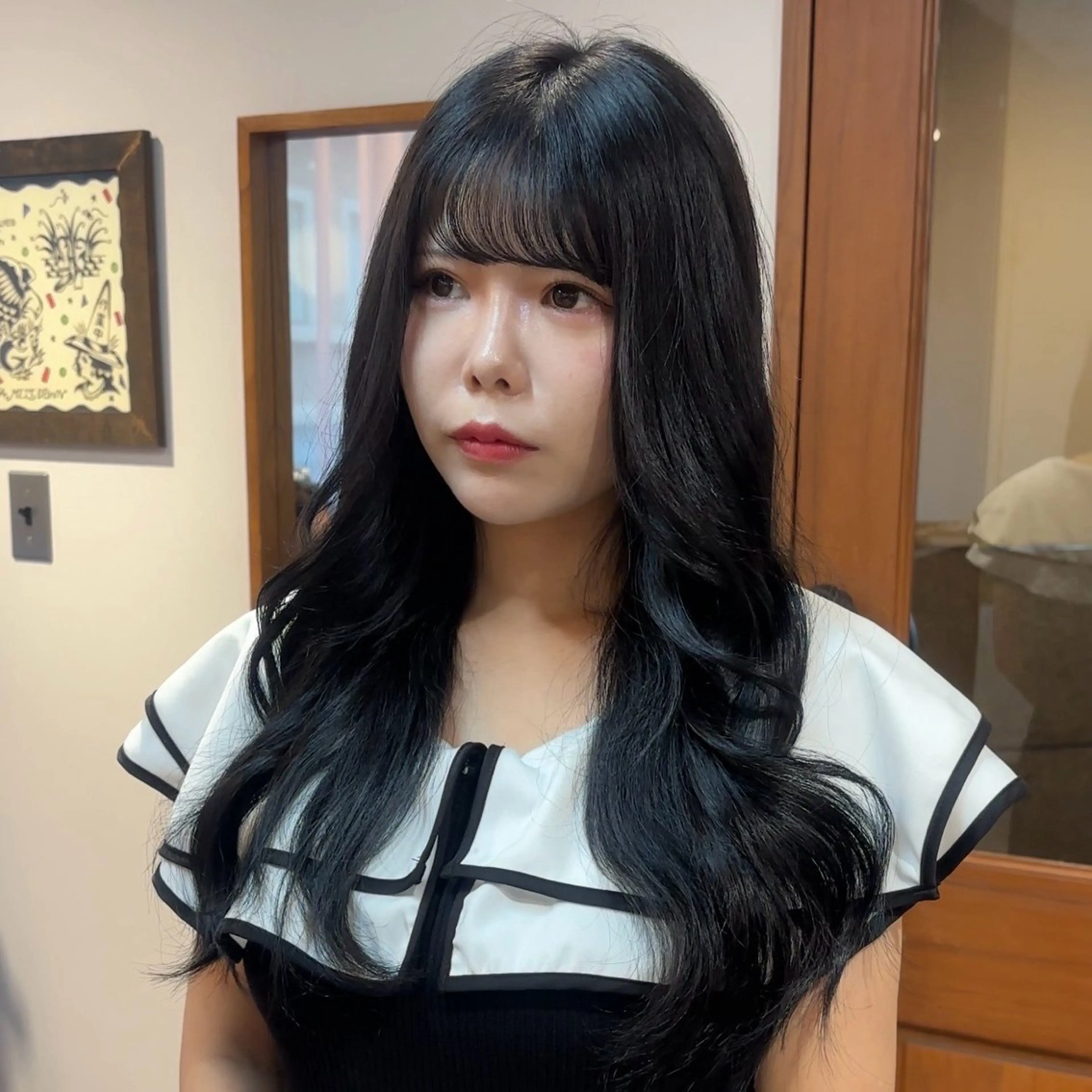 ロング カラー ヘアカラー 海愛 🩵のヘアスタイル