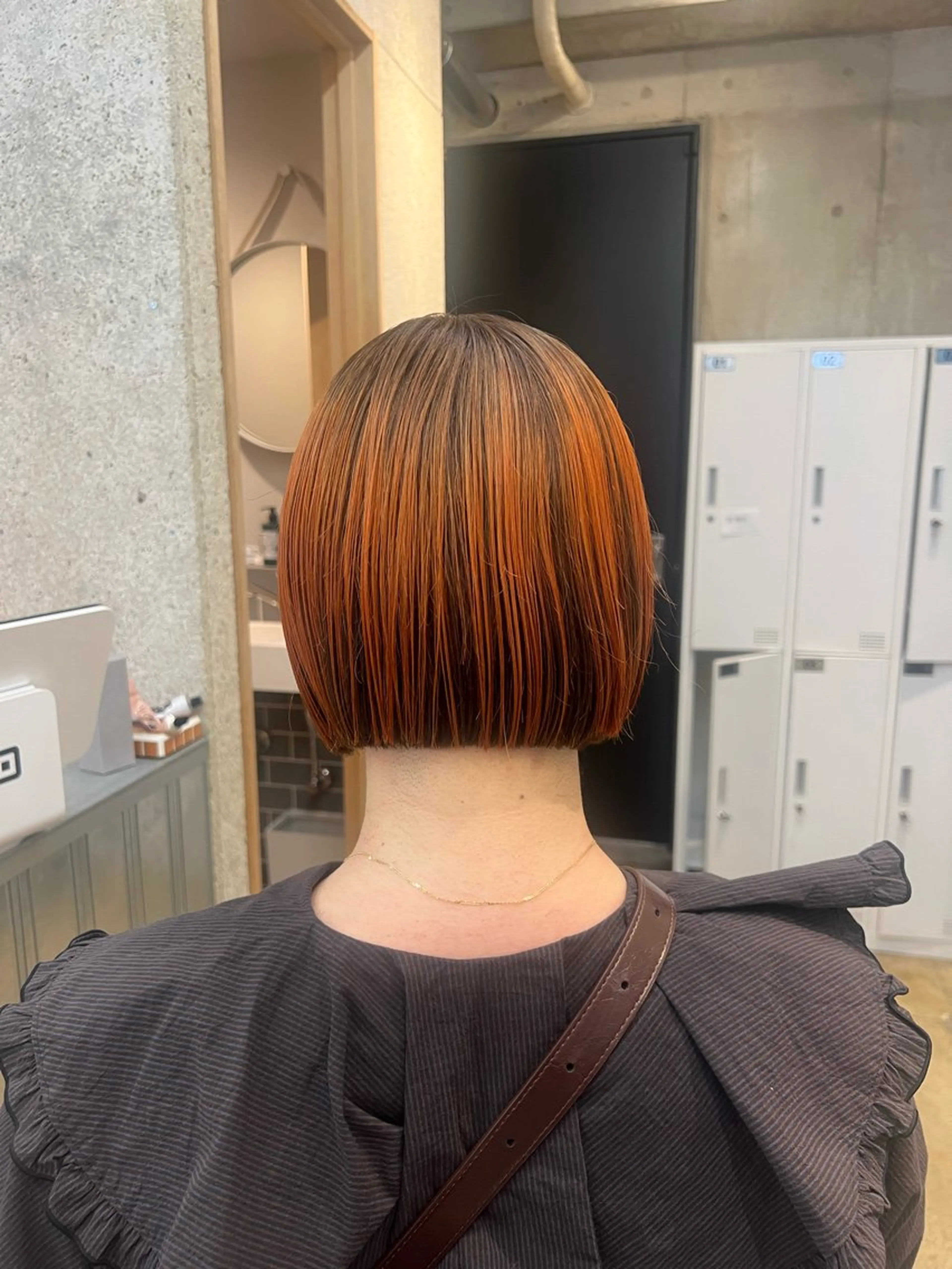 ミディアム カット ヘアカラー honen RUKAのヘアスタイル
