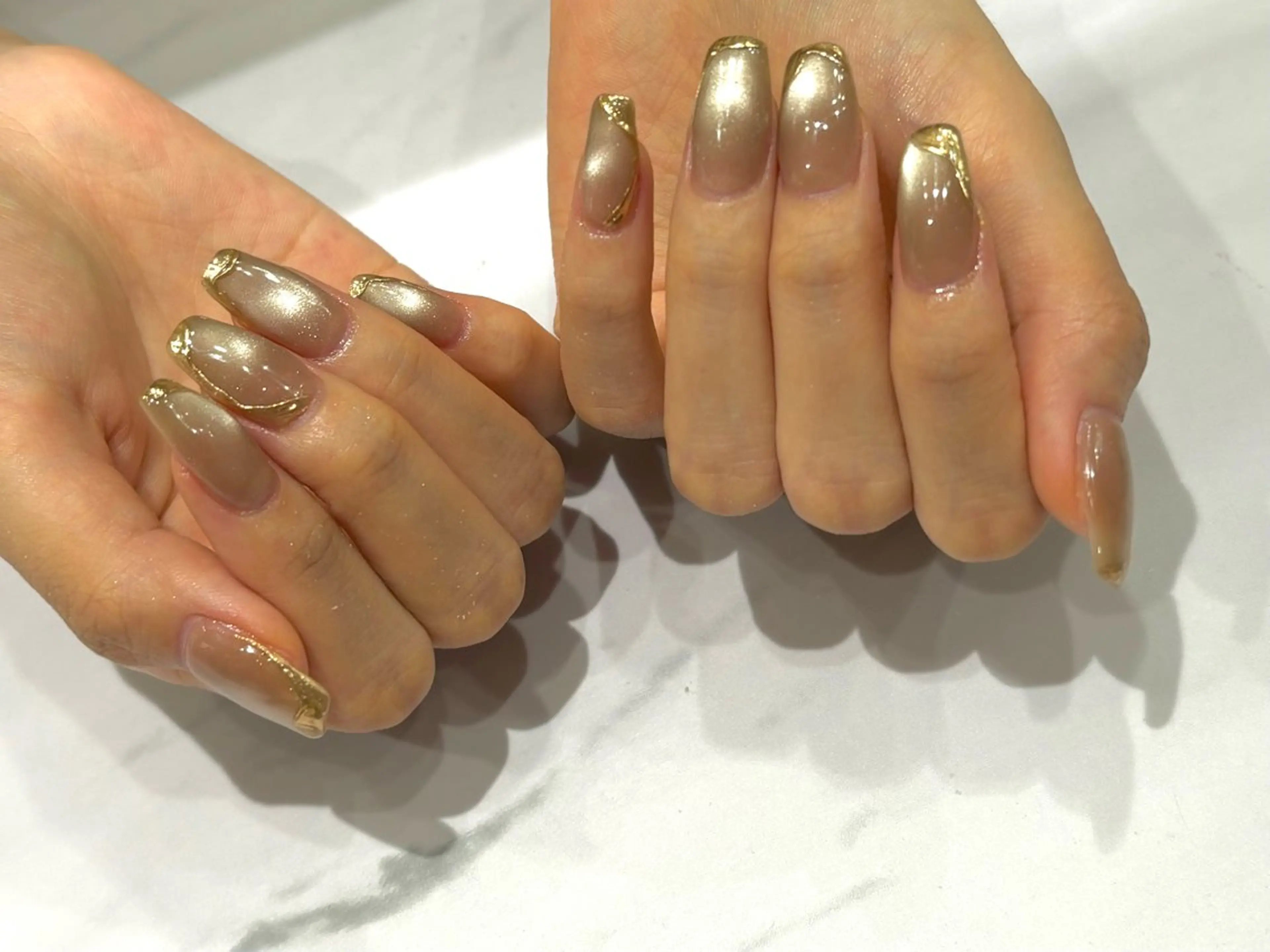 ネイル マグネットネイル ミラーネイル Malama Nailのネイルデザイン