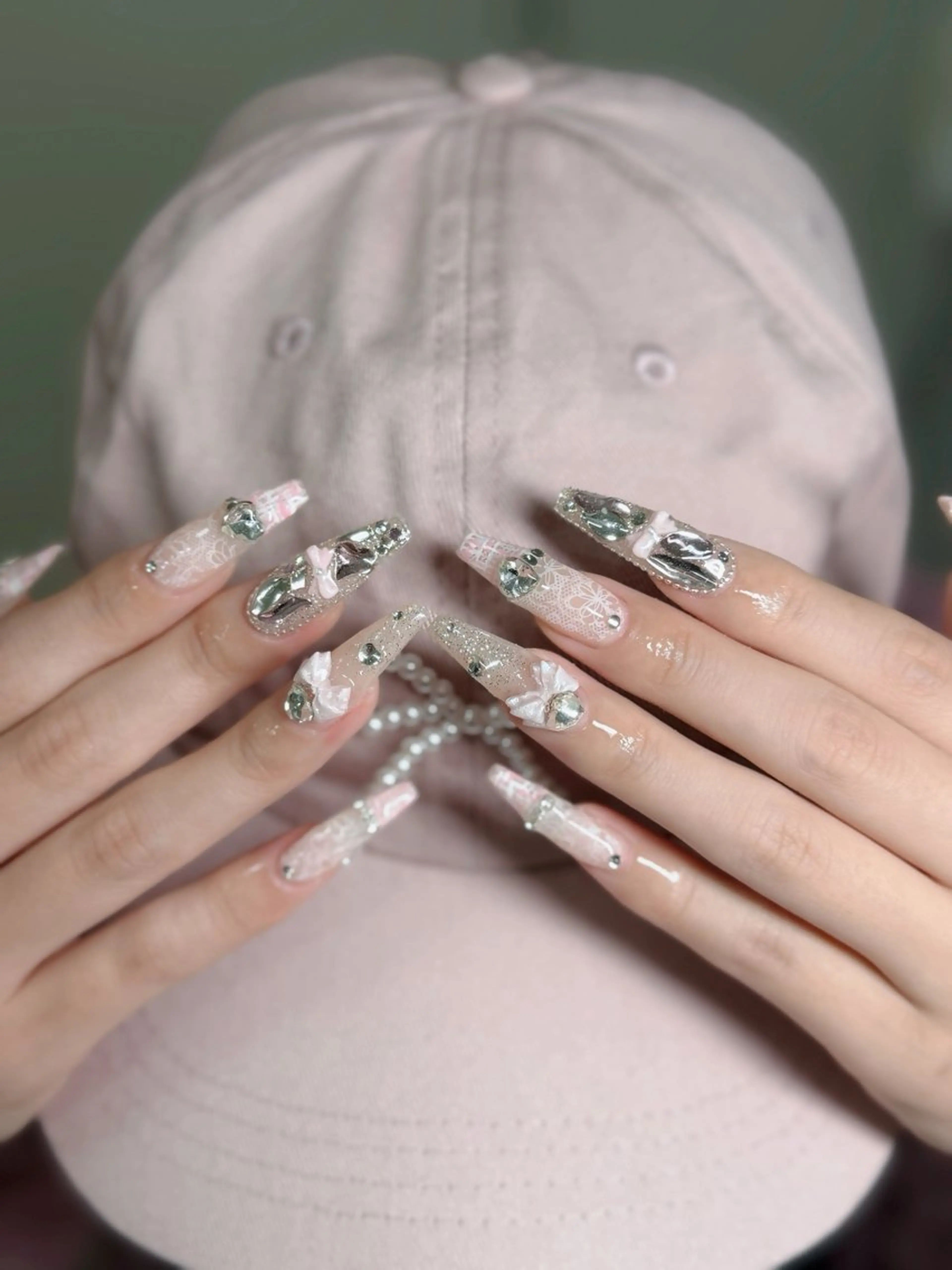ネイル フットネイル フレンチネイル グラデーション 韓国ネイル ロングネイル ハンドネイル Hani Nail Salonのネイルデザイン