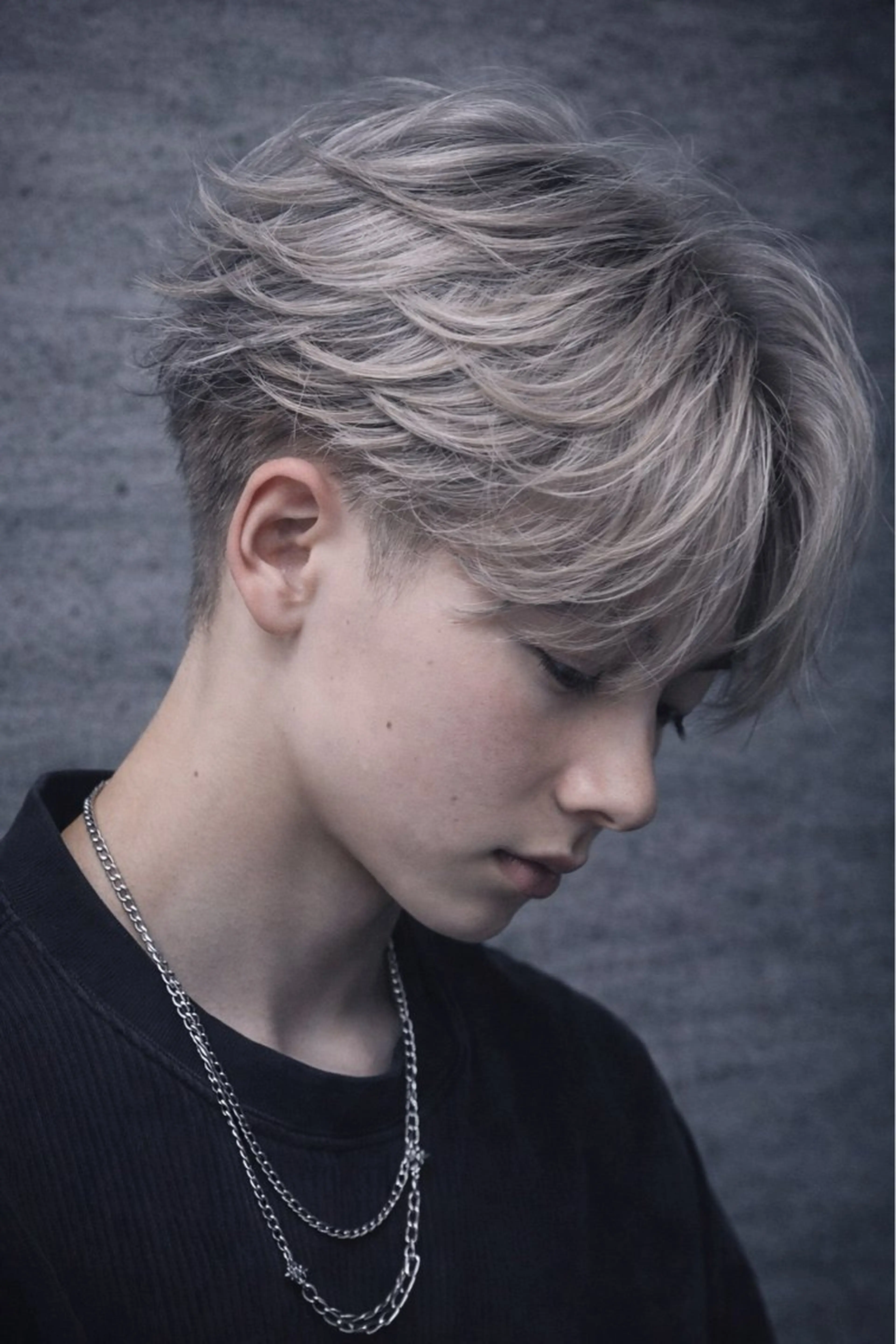 ショート カラー メンズ特化/フェザー /パーマ/伊勢元のヘアスタイル