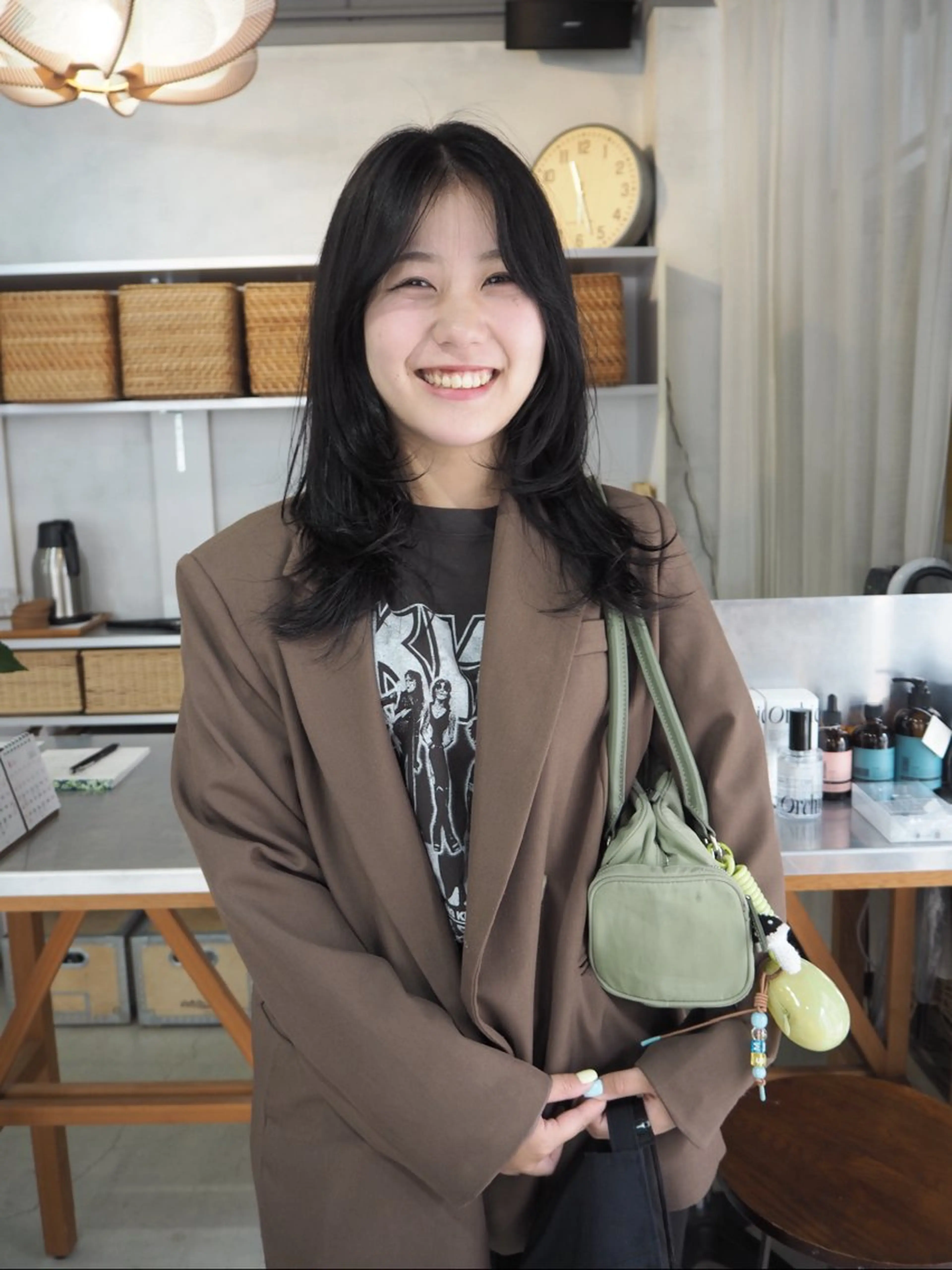 ロング カラー 薮 夏帆のヘアスタイル