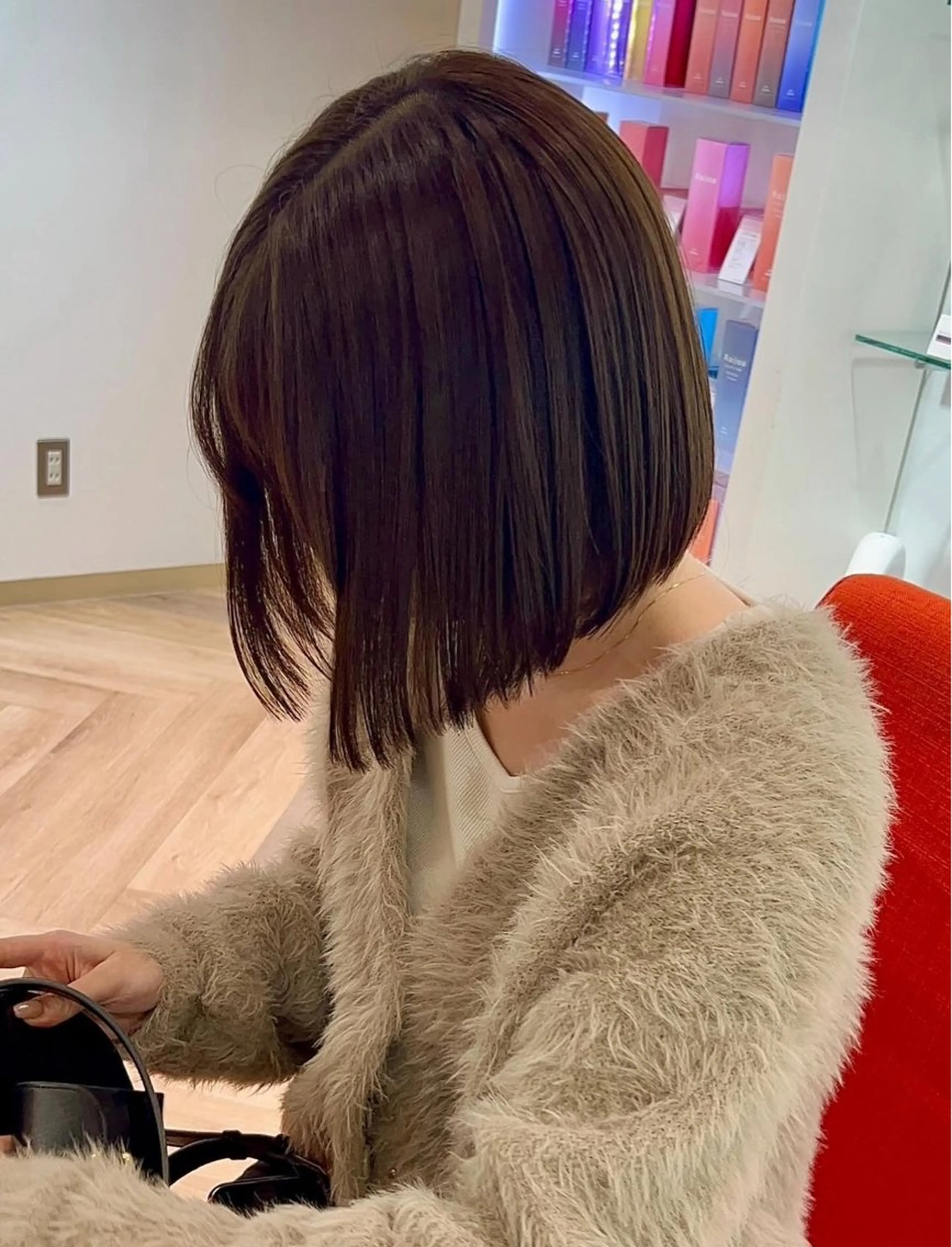 ショート ボブ カット ヘアカラー 加納千華 /ボブ/ぱつっとボブのヘアスタイル