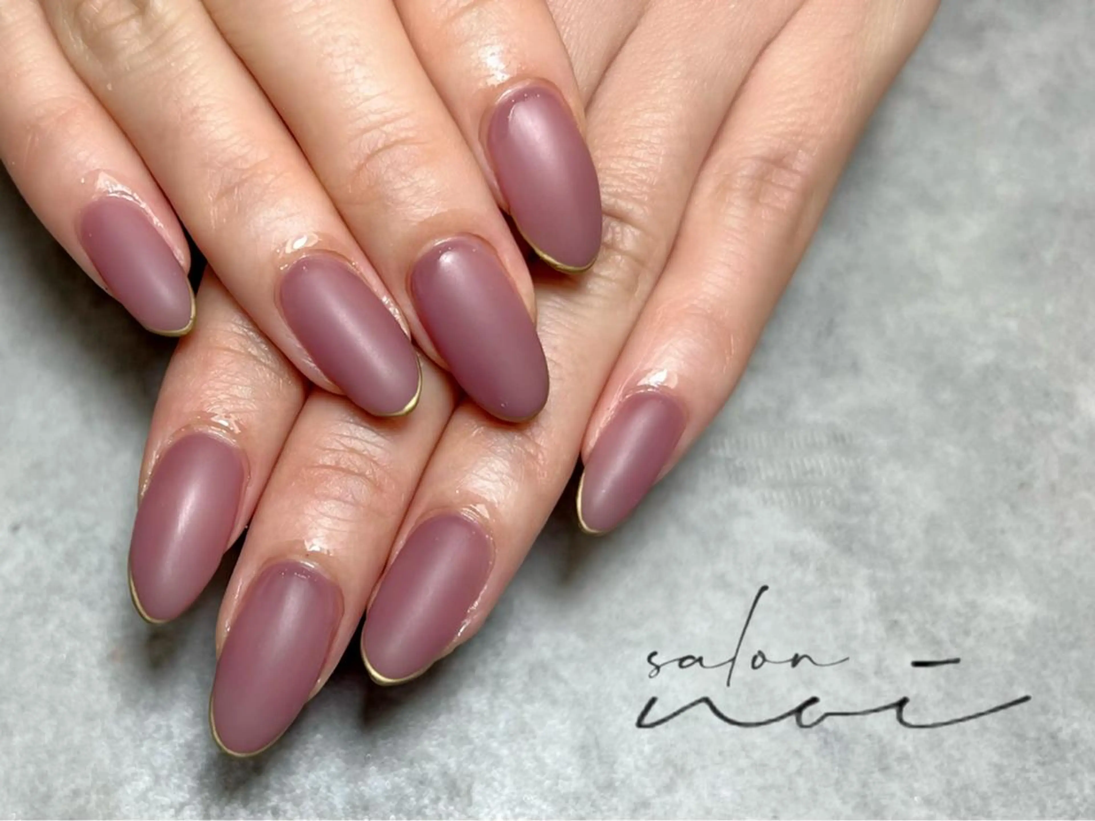 ネイル マットネイル ワンカラーネイル salon noi所属・salon noiのネイルデザイン