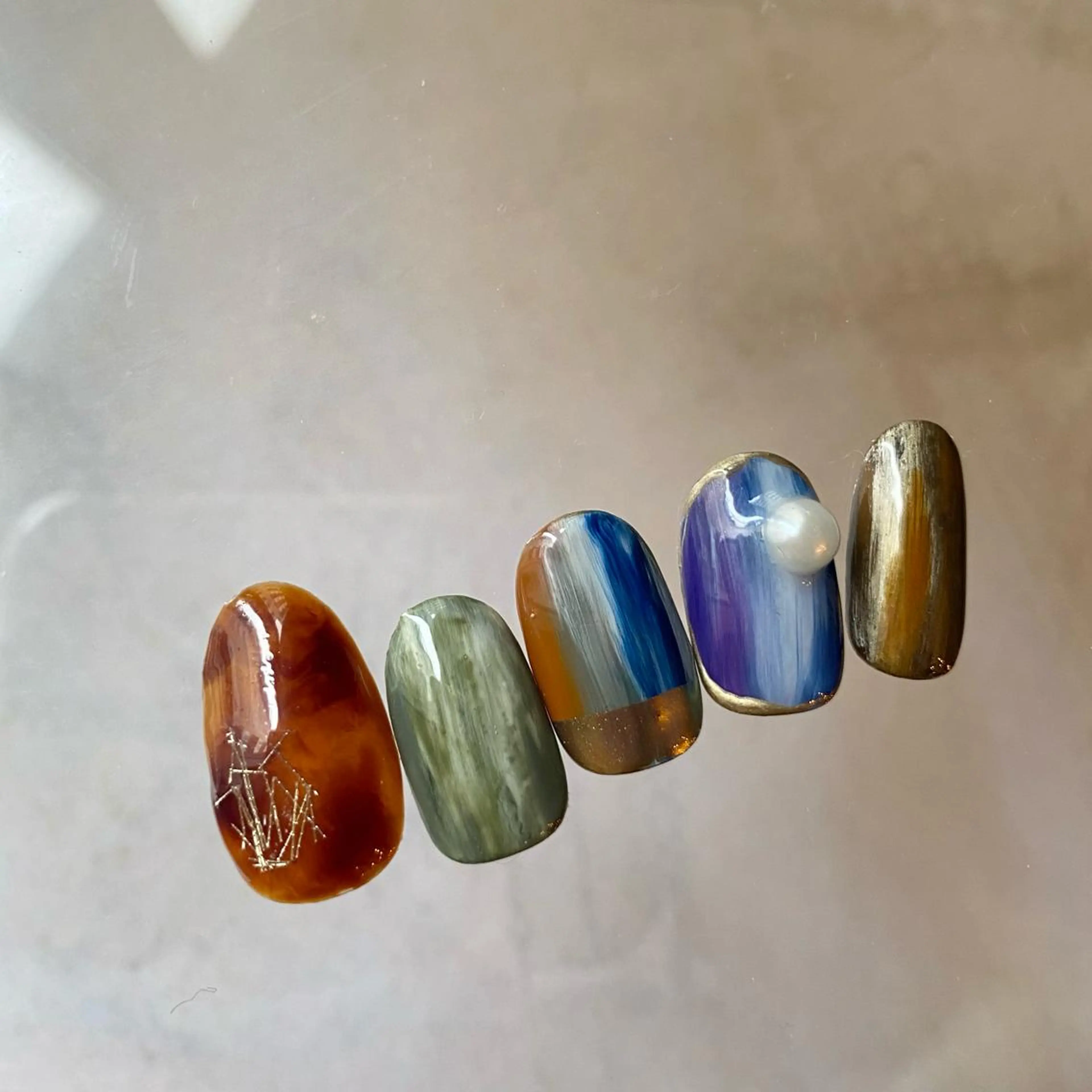 ネイル アートネイル フットネイル ニュアンスネイル 山田 貴子のネイルデザイン