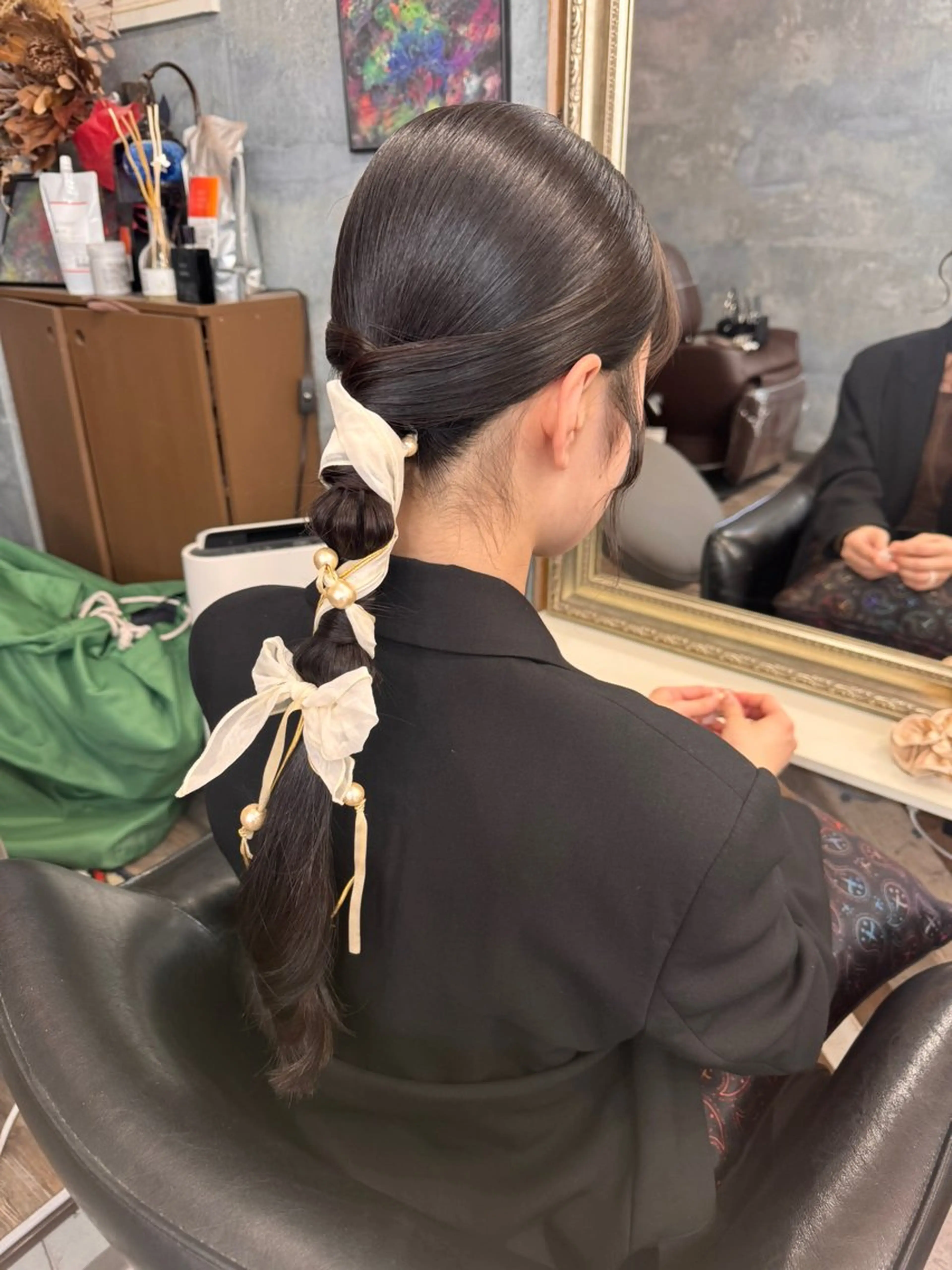 ロング ヘアアレンジ ヘアセット 石井 綺乃のヘアスタイル