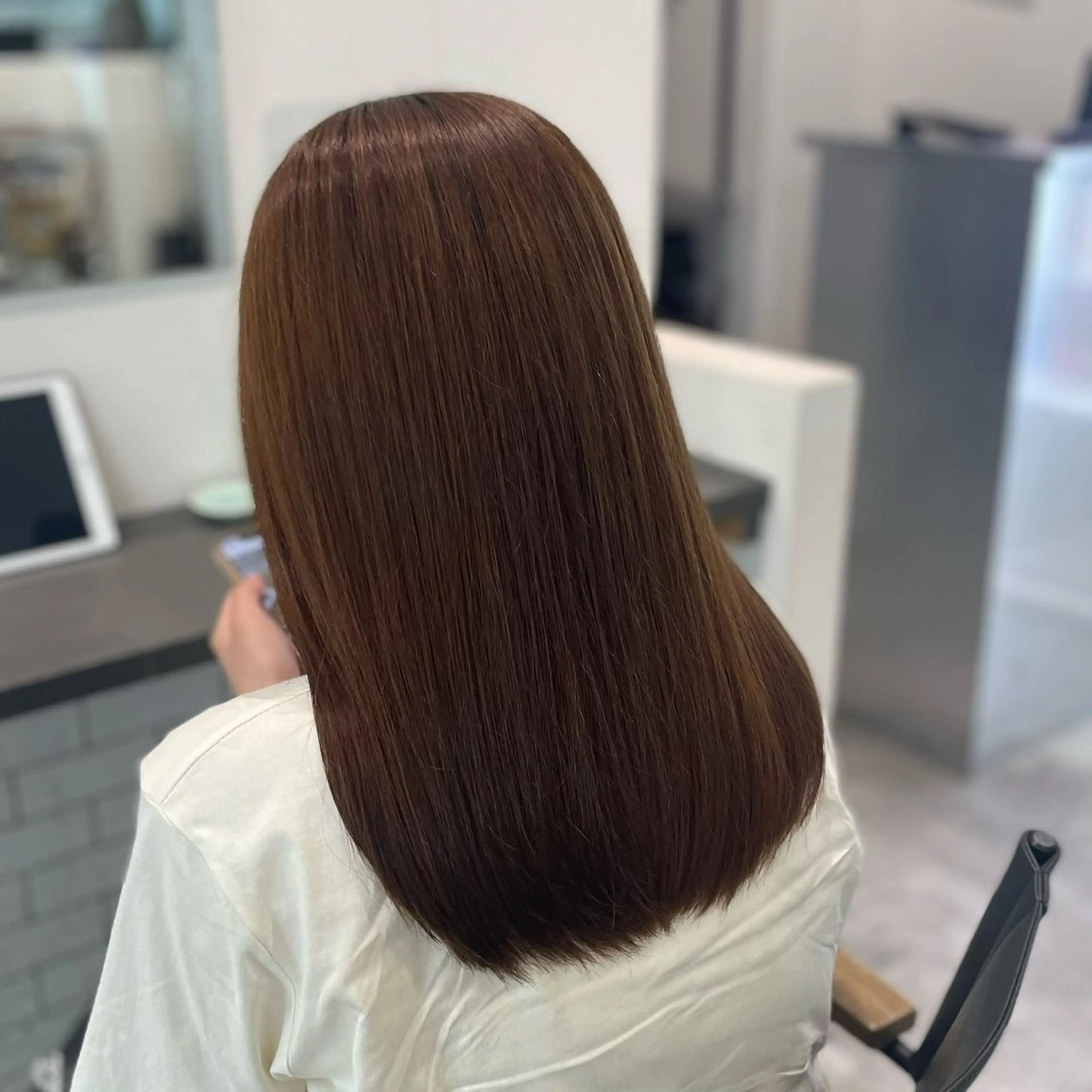 セミロング カラー ヘアカラー kalahair Yukaのヘアスタイル