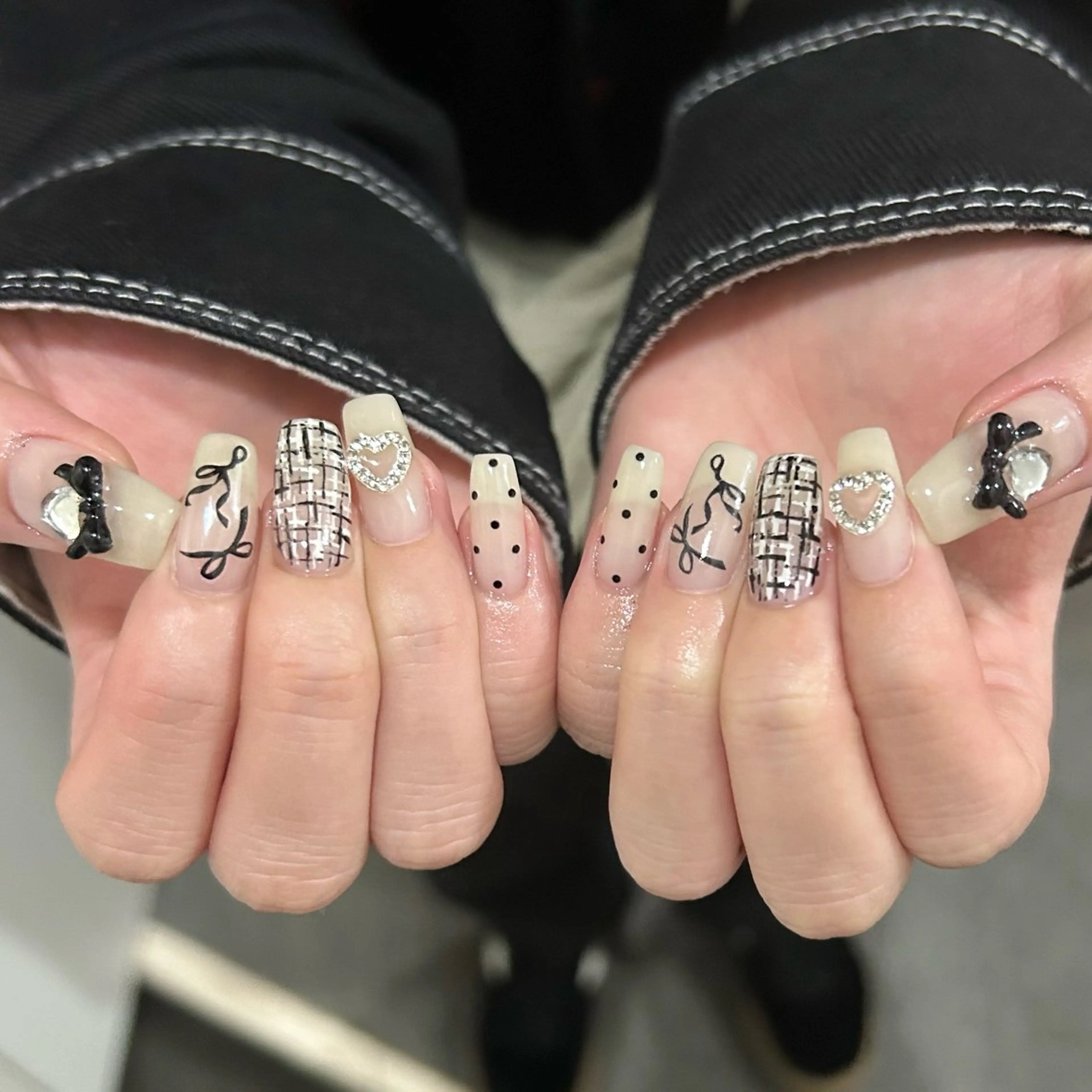 ネイル ハンドネイル パラあり！フィルイン 美フォルムのネイルデザイン