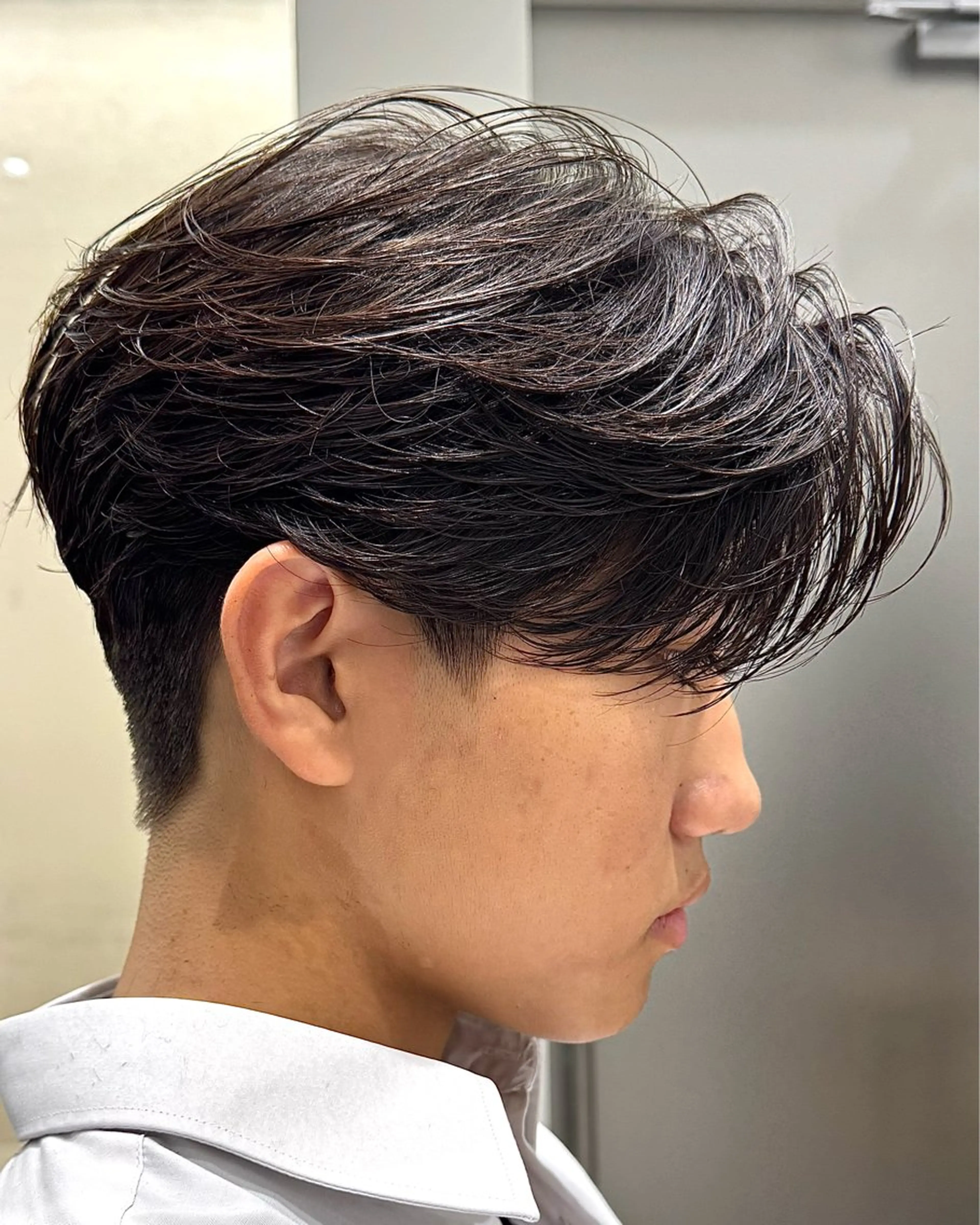 メンズ カット パーマ kalm所属・横浜/センターパート /takumiのヘアスタイル