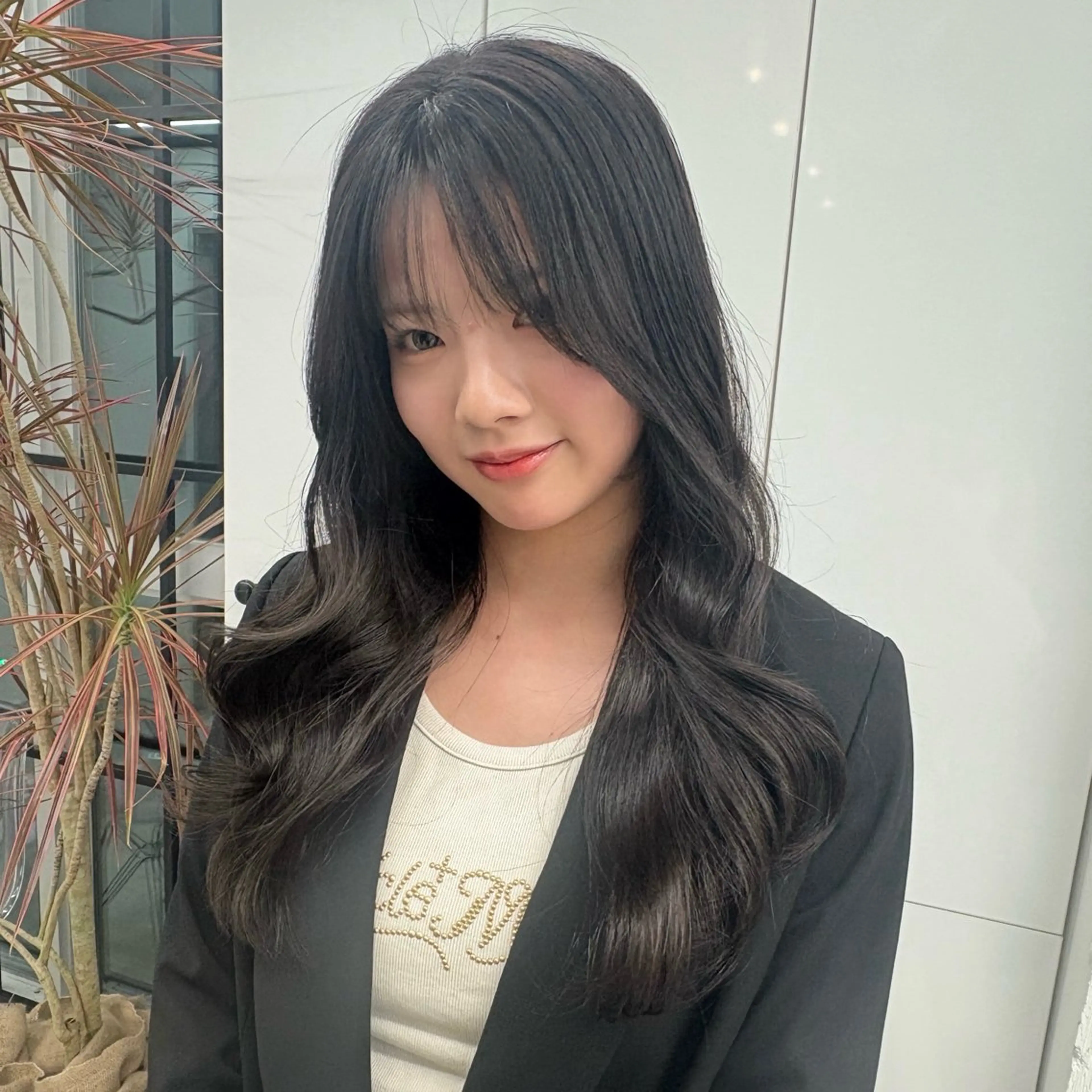 ロング カラー グレージュ 韓国風ヘア 矢場町/8時-22時 JILLSTUDIOのヘアスタイル