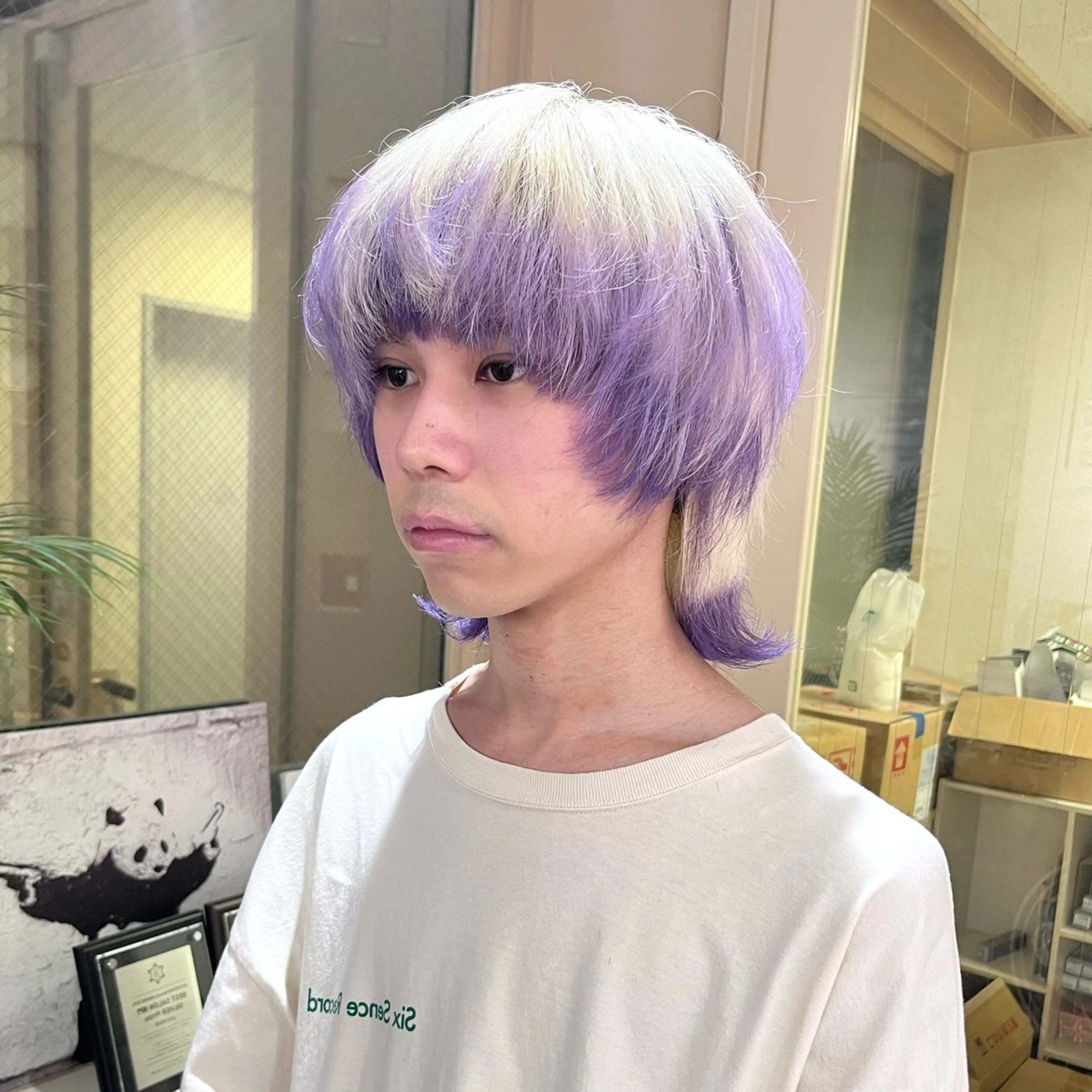 カラー 渋谷🎨ブリーチ特化 ×エクステ🎨レンのヘアスタイル