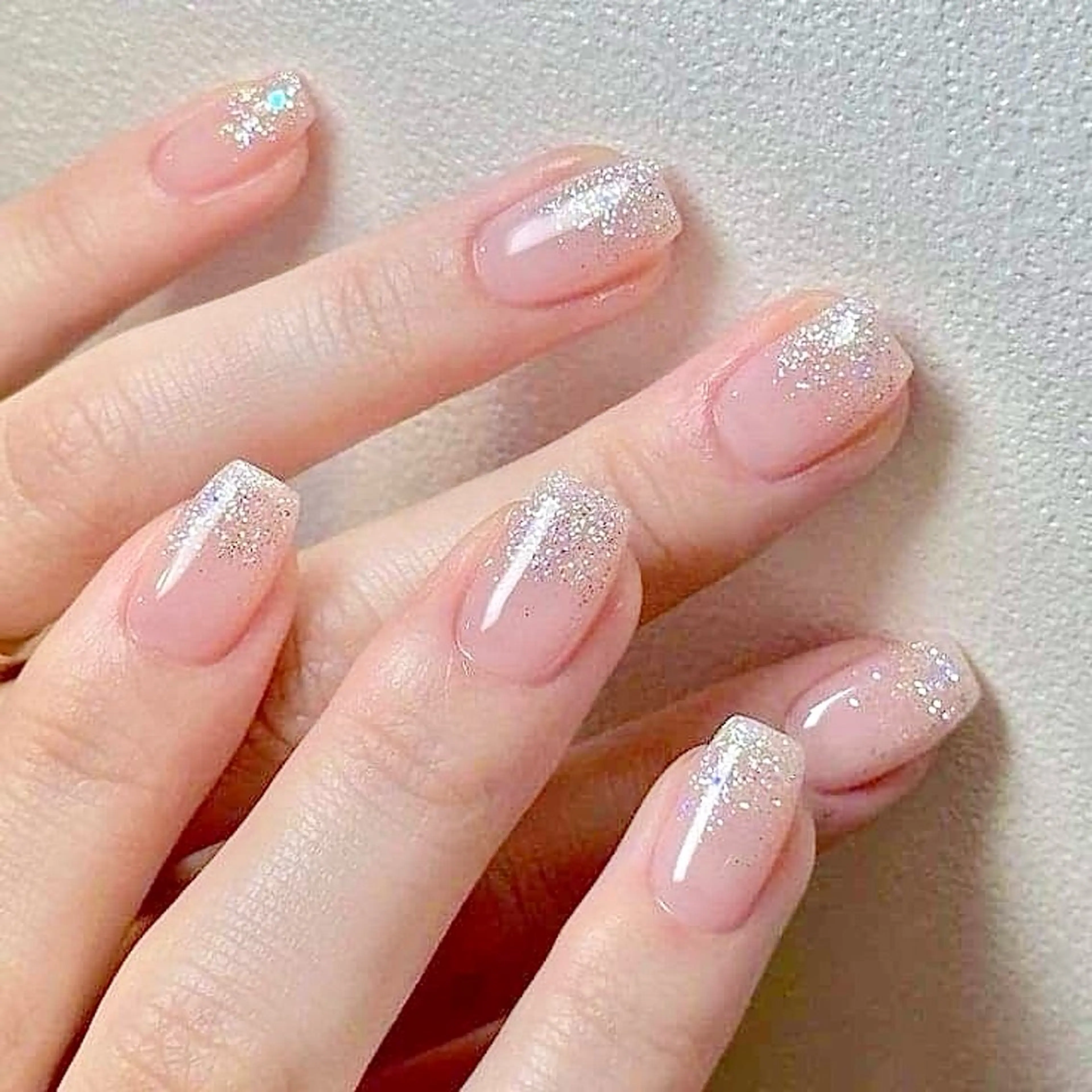 ハンド【ラメグラデーション】2色までOK シンプルの写真