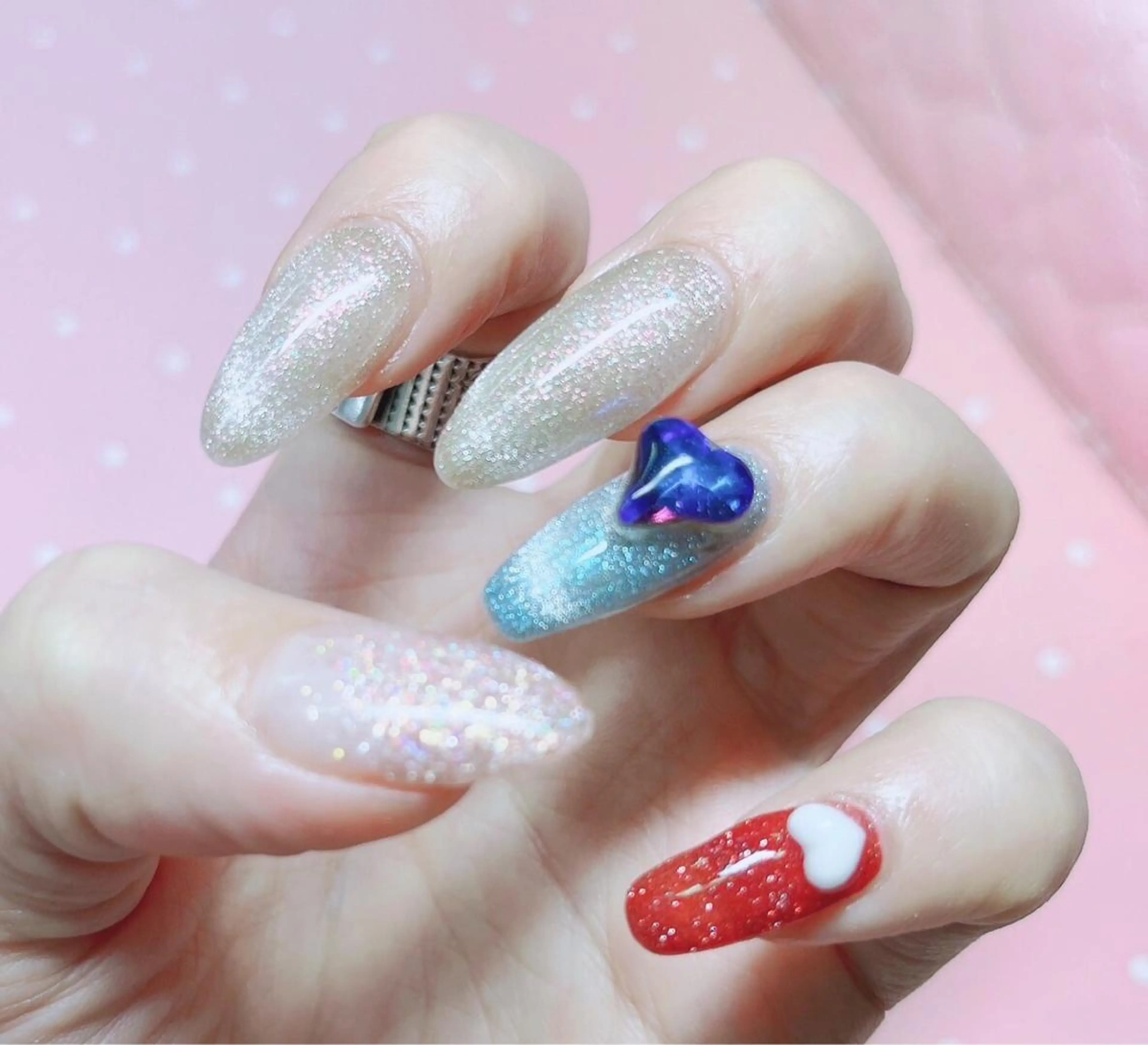 ネイル ハンドネイル MoonNail ユリ🌸のネイルデザイン
