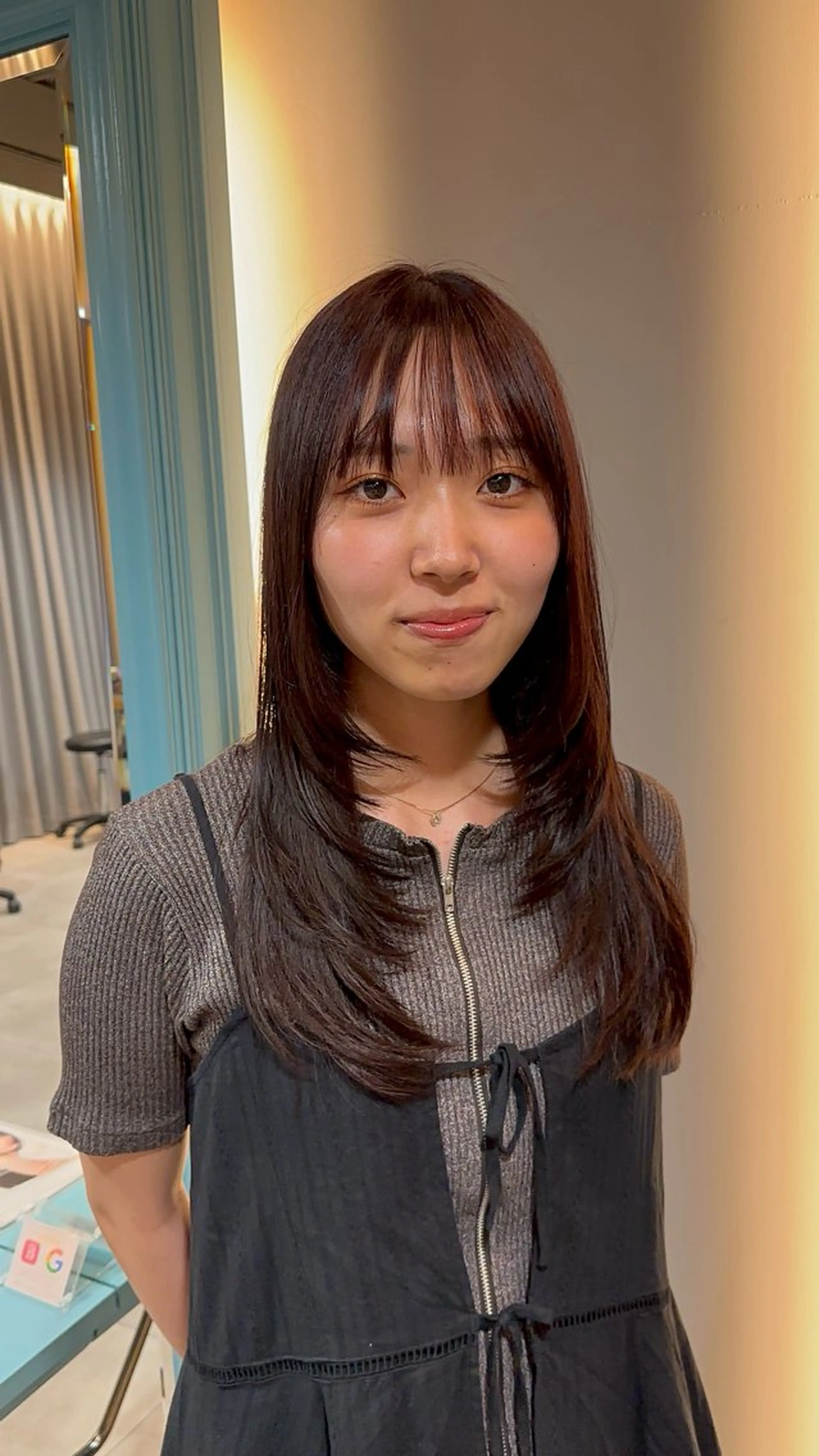 ロング レイヤーカット/ 透明感カラー/ きよのヘアスタイル